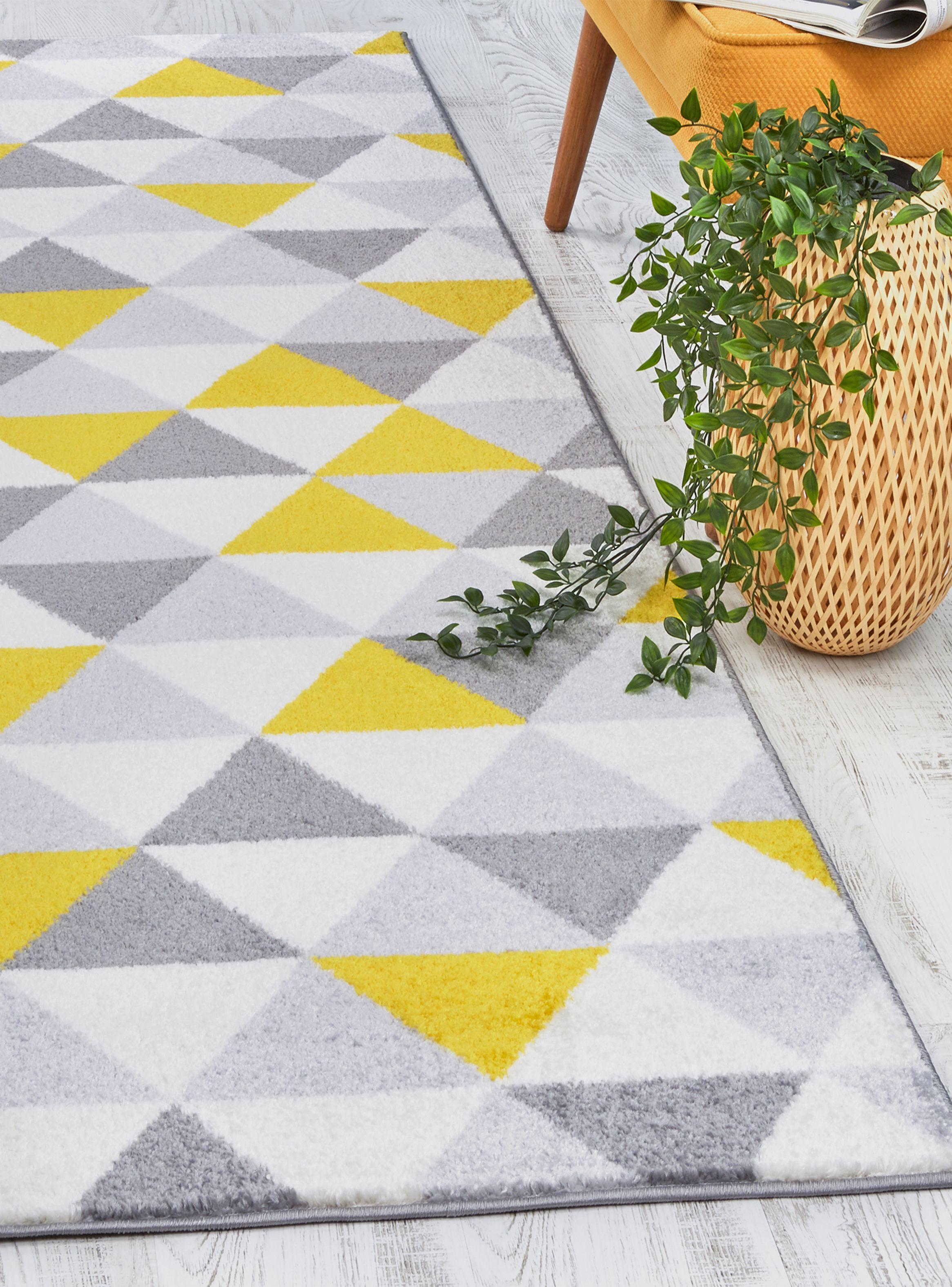 Alfombra Pasillo Florida Amarillo 70 x 230 cm-5