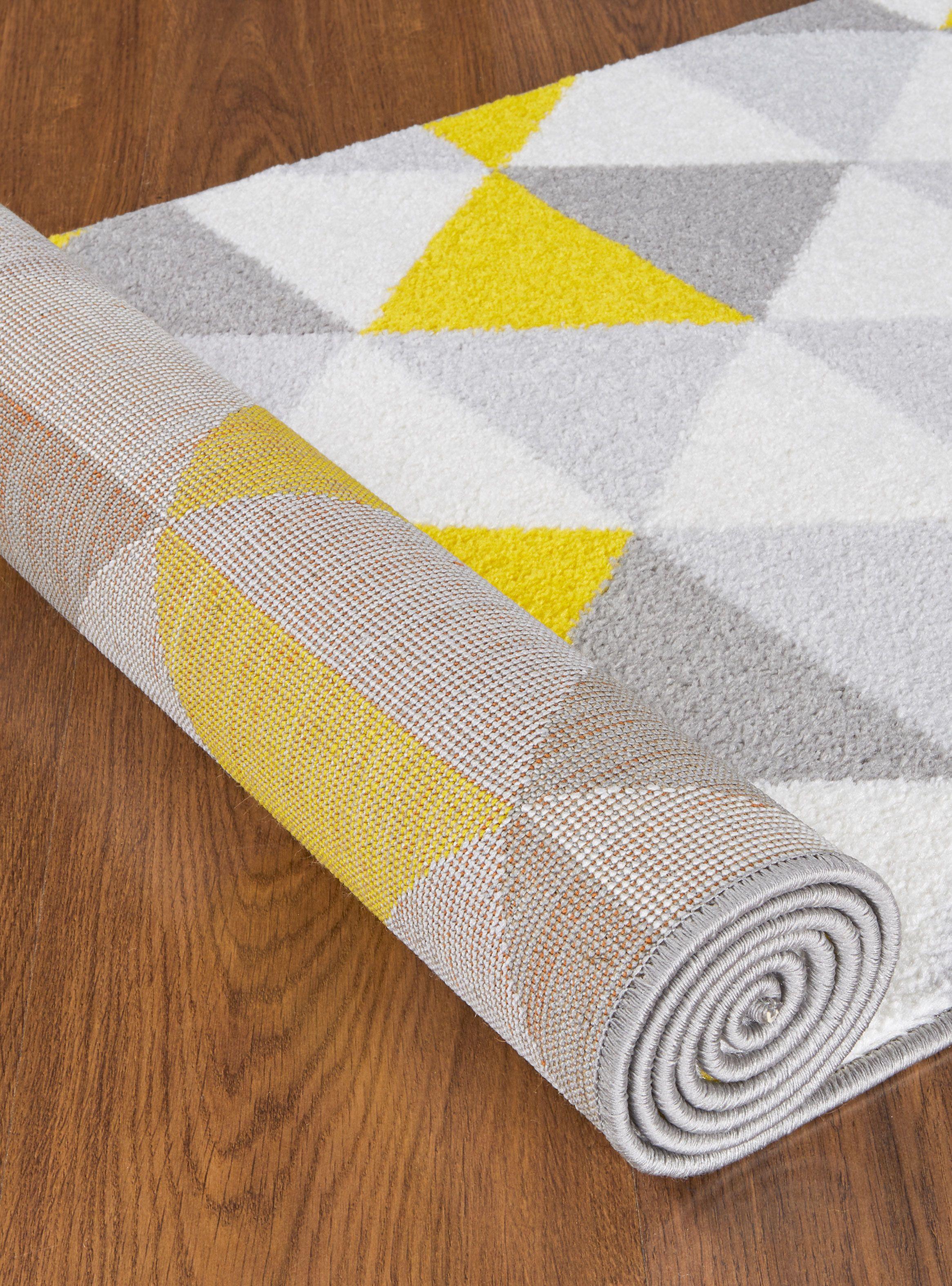 Alfombra Pasillo Florida Amarillo 70 x 230 cm-3
