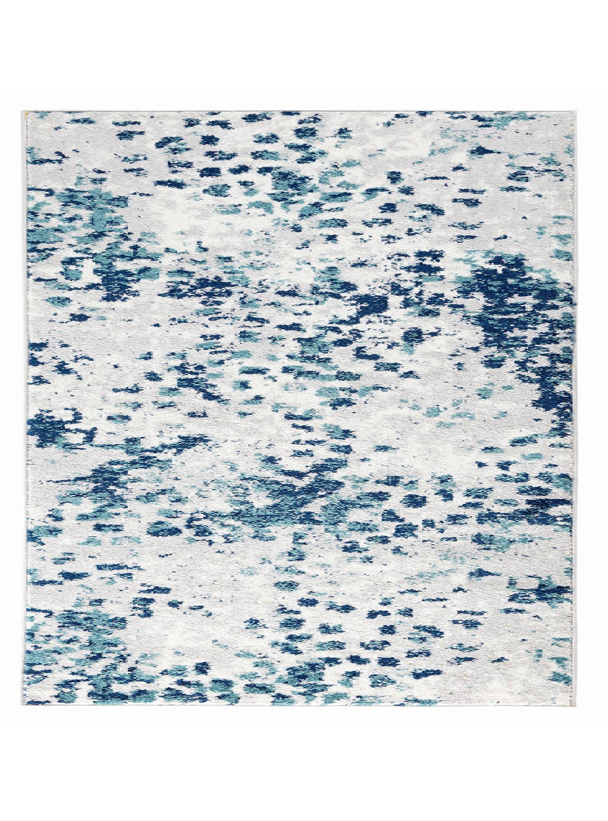 Alfombra Florida Azul 300 x 400 cm Puntos y Manchas-0