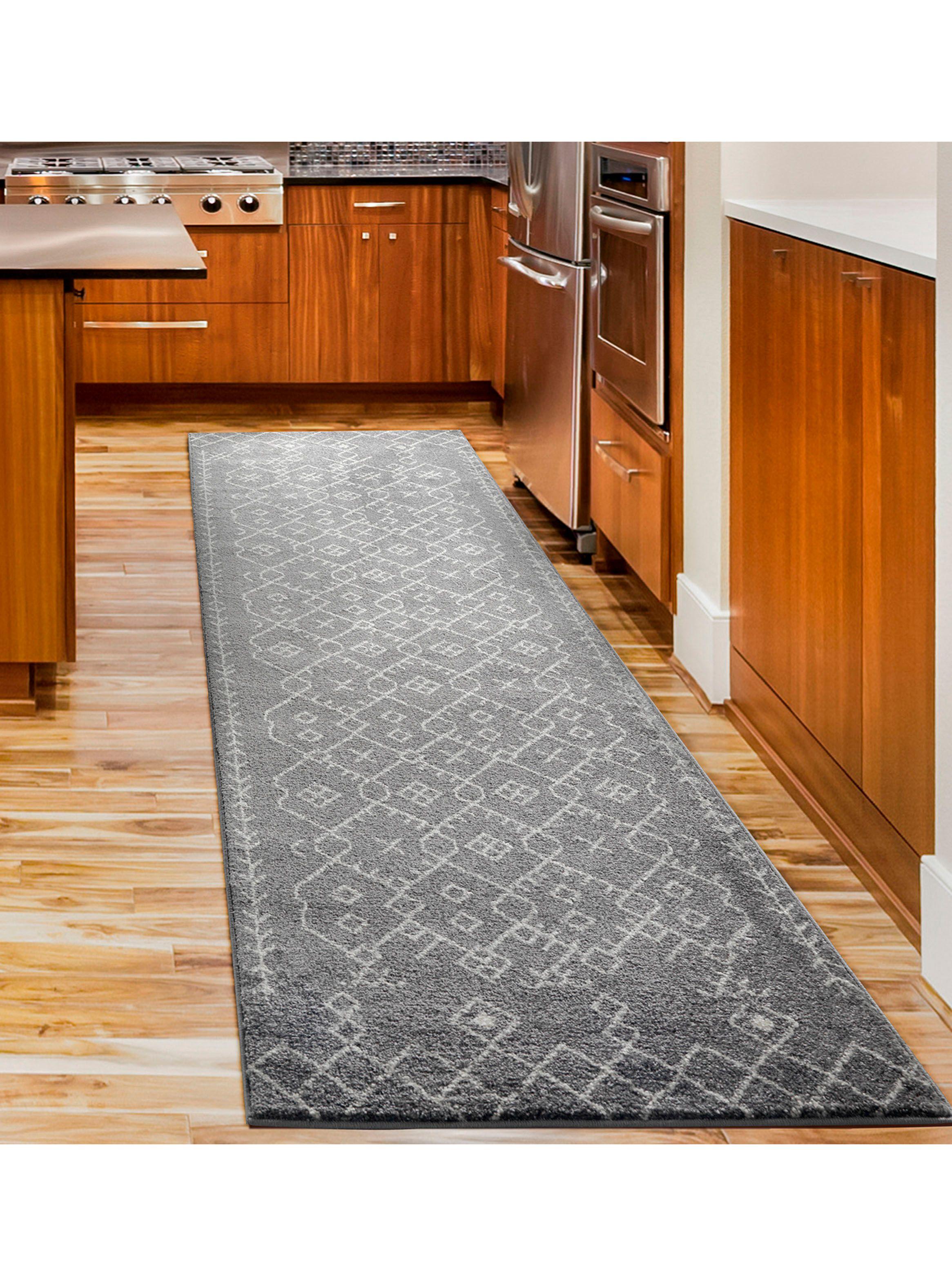 Alfombra Pasillo Florida Gris 70 x 230 cm Étnico-1