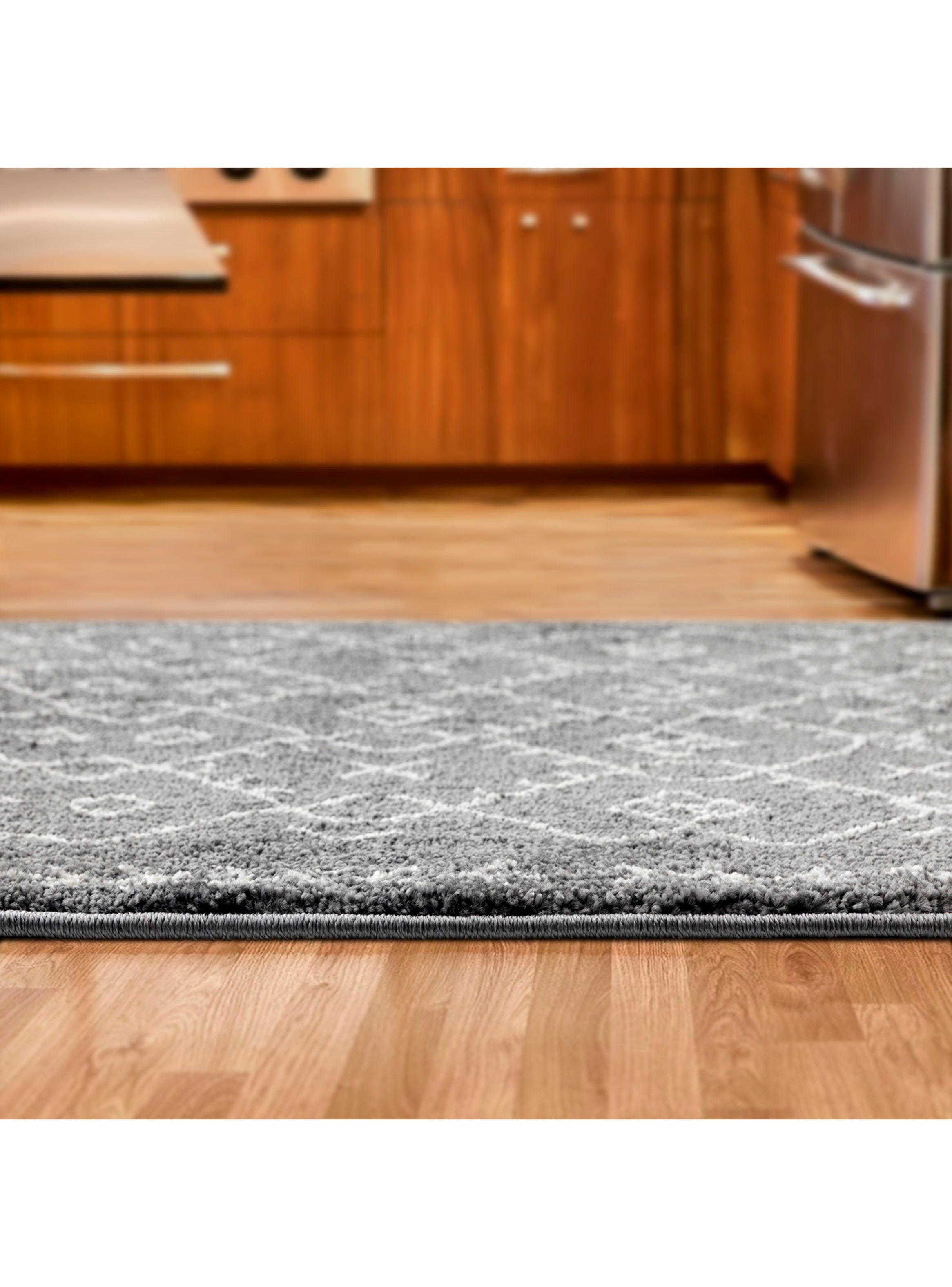 Alfombra Pasillo Florida Gris 70 x 230 cm Étnico-5