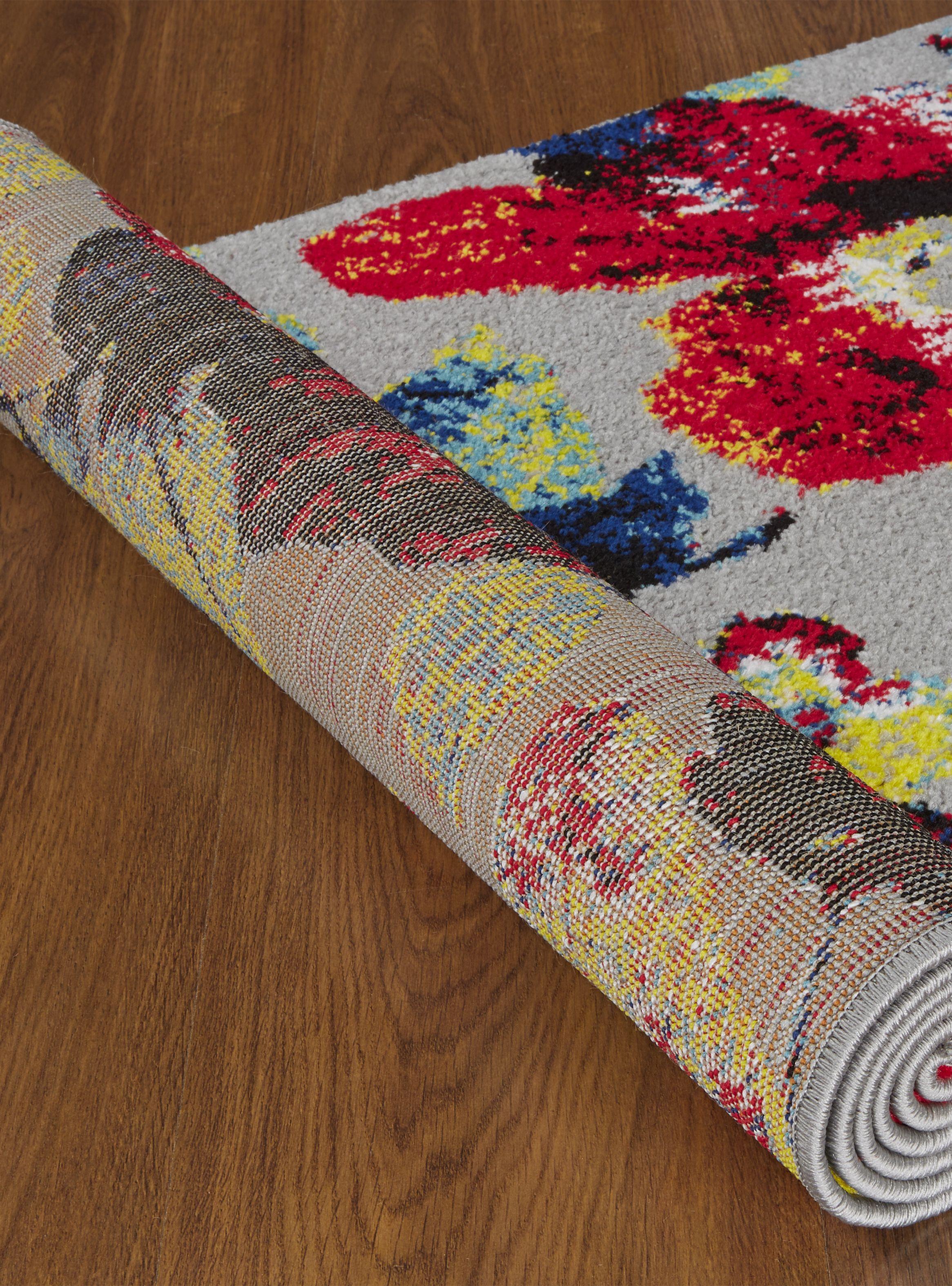 Alfombra Pasillo Florida Gris 70 x 230 cm Flores-1