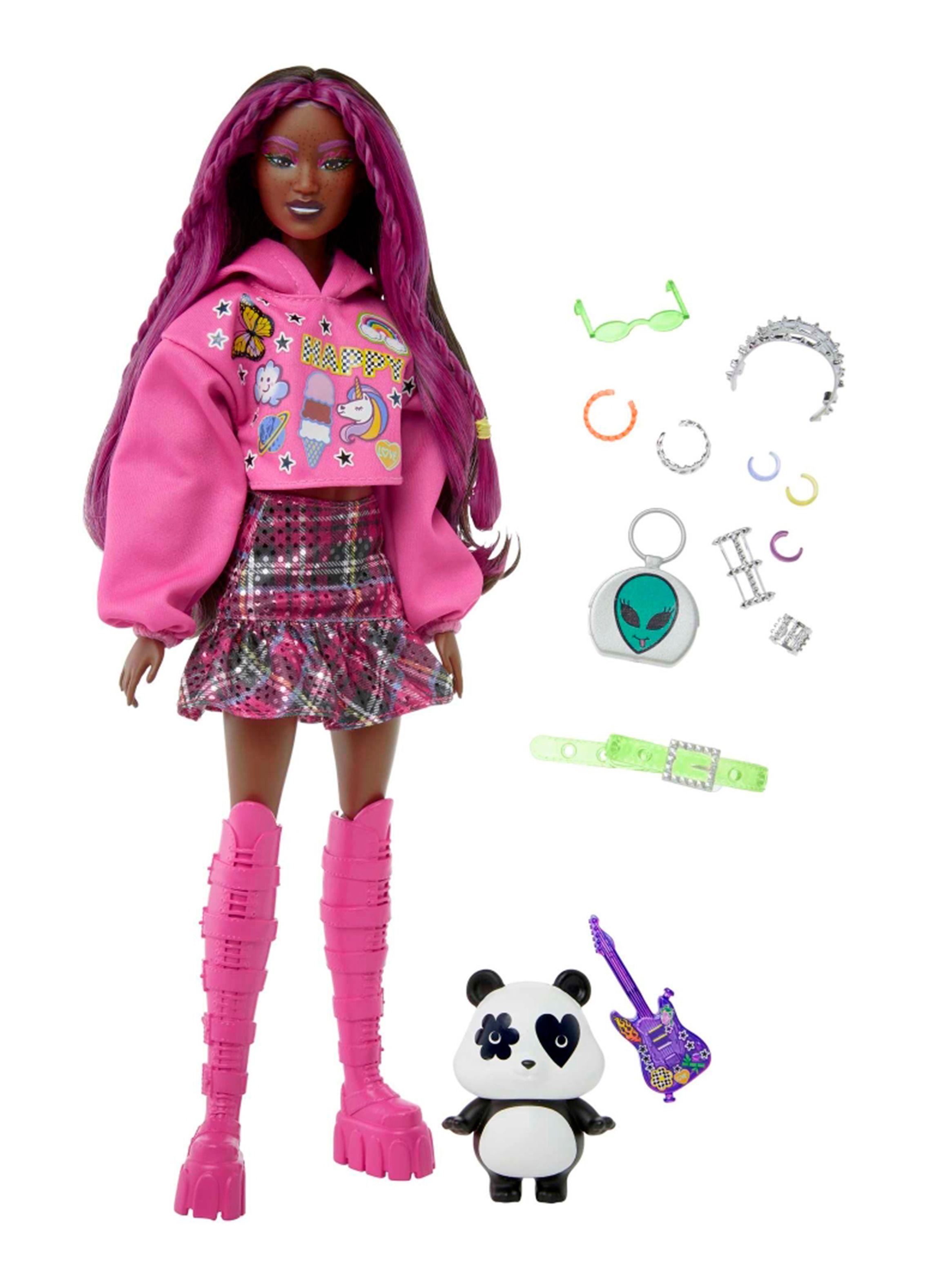 Muñeca Cabello Rosa y Pop Punk-0