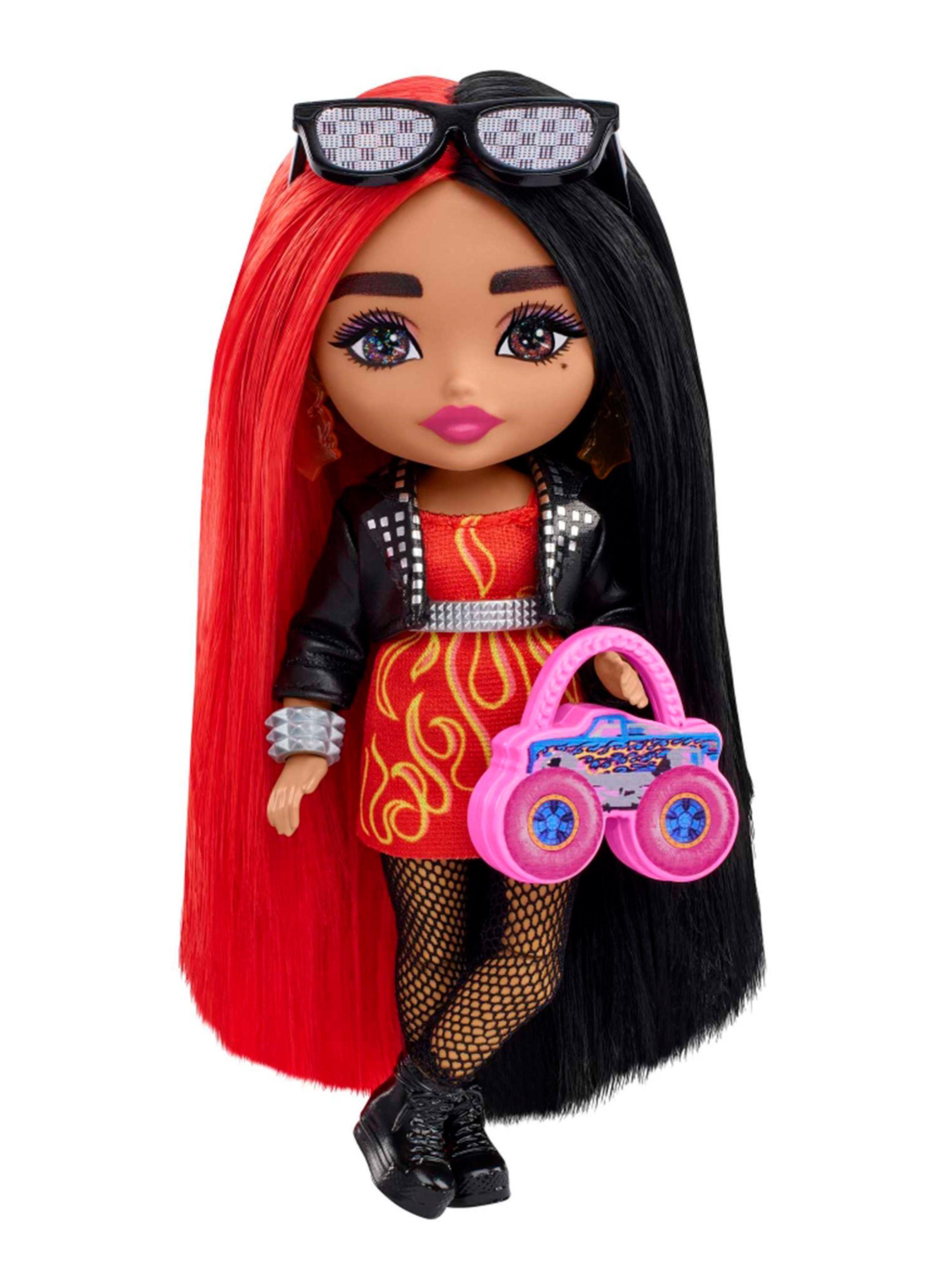 Minis Muñeca Cabello Rojo y Negro-0
