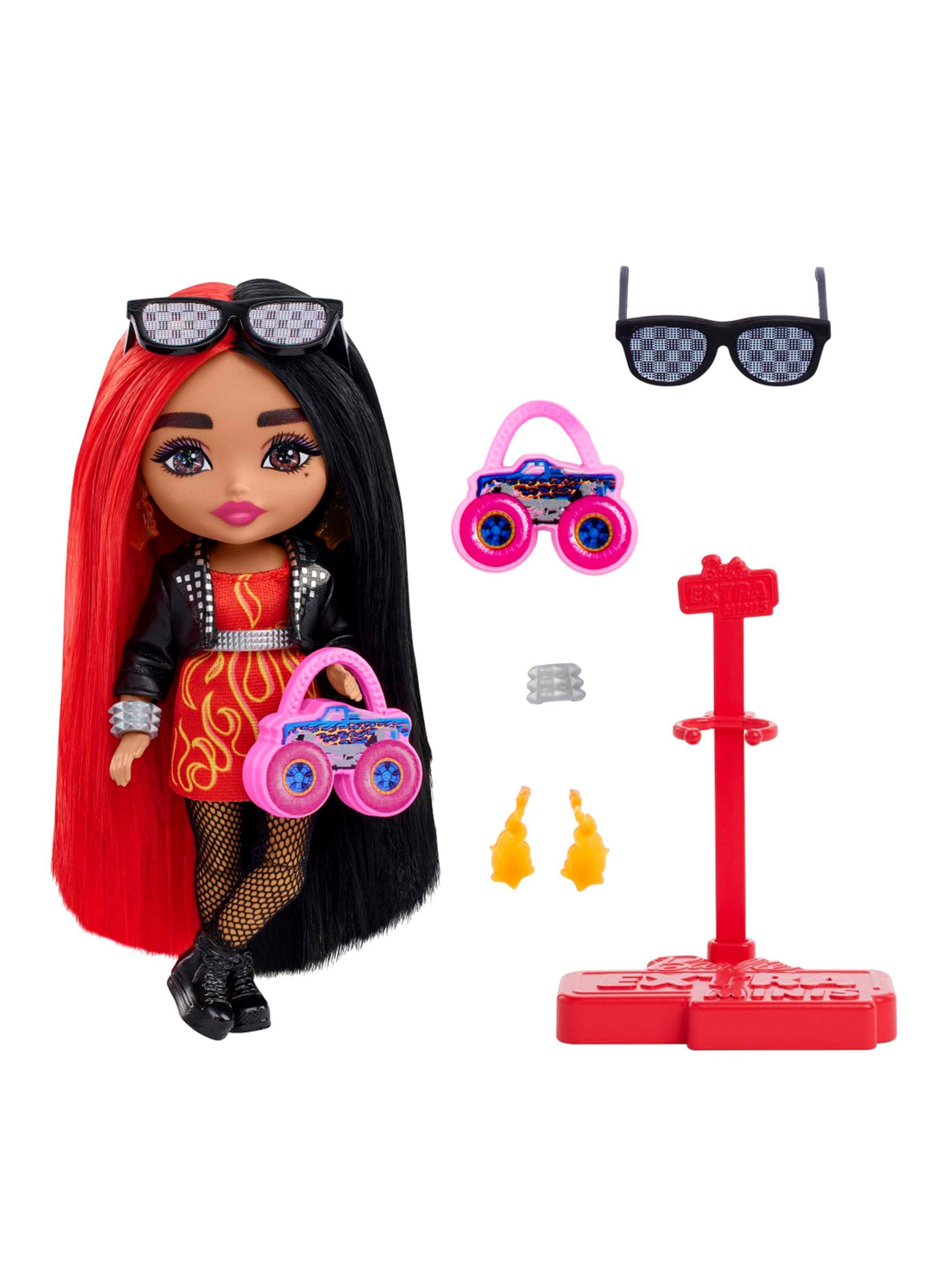 Minis Muñeca Cabello Rojo y Negro-1