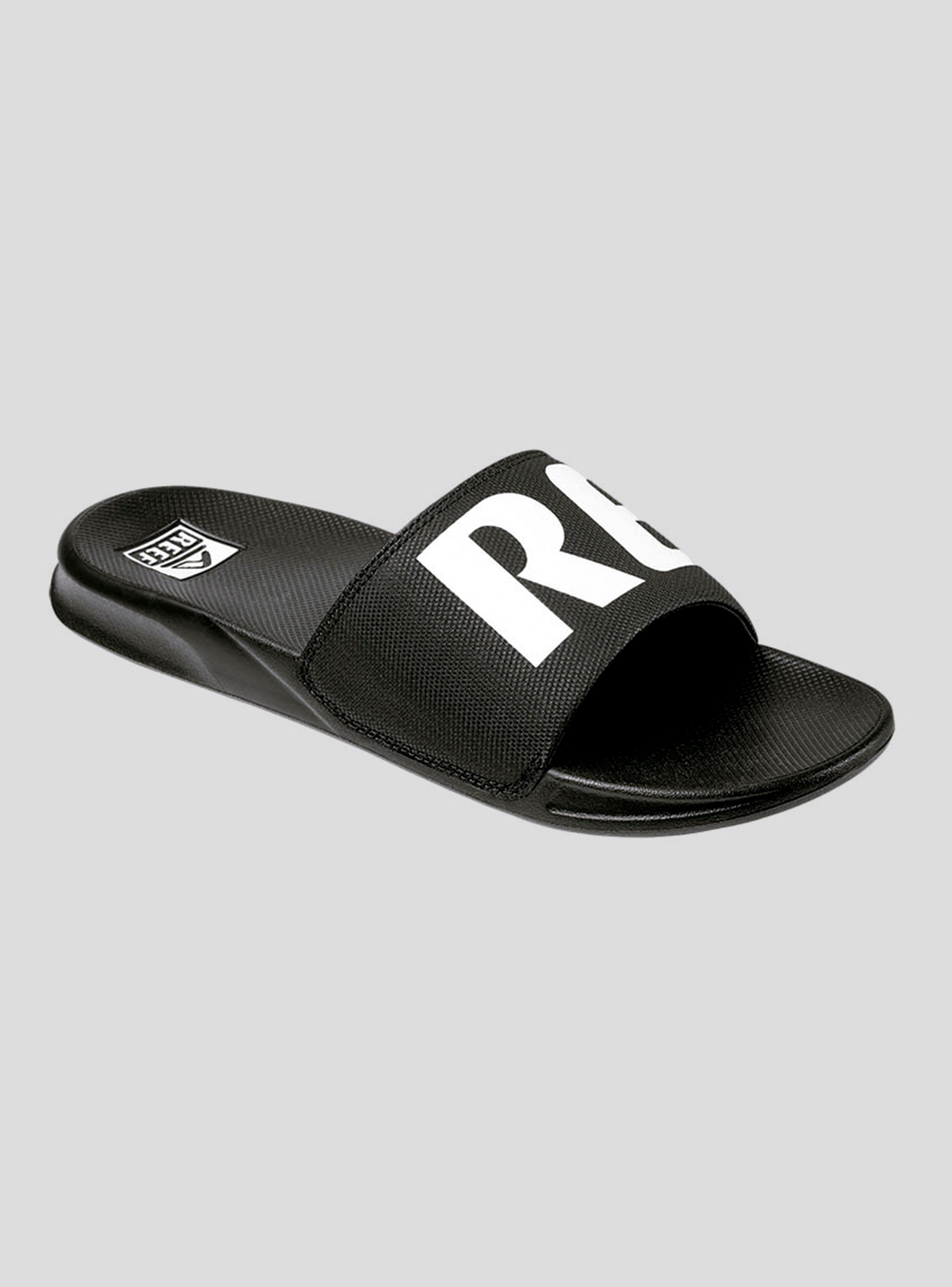 Sandalia Reef One Slide Negro Logo Hombre-0