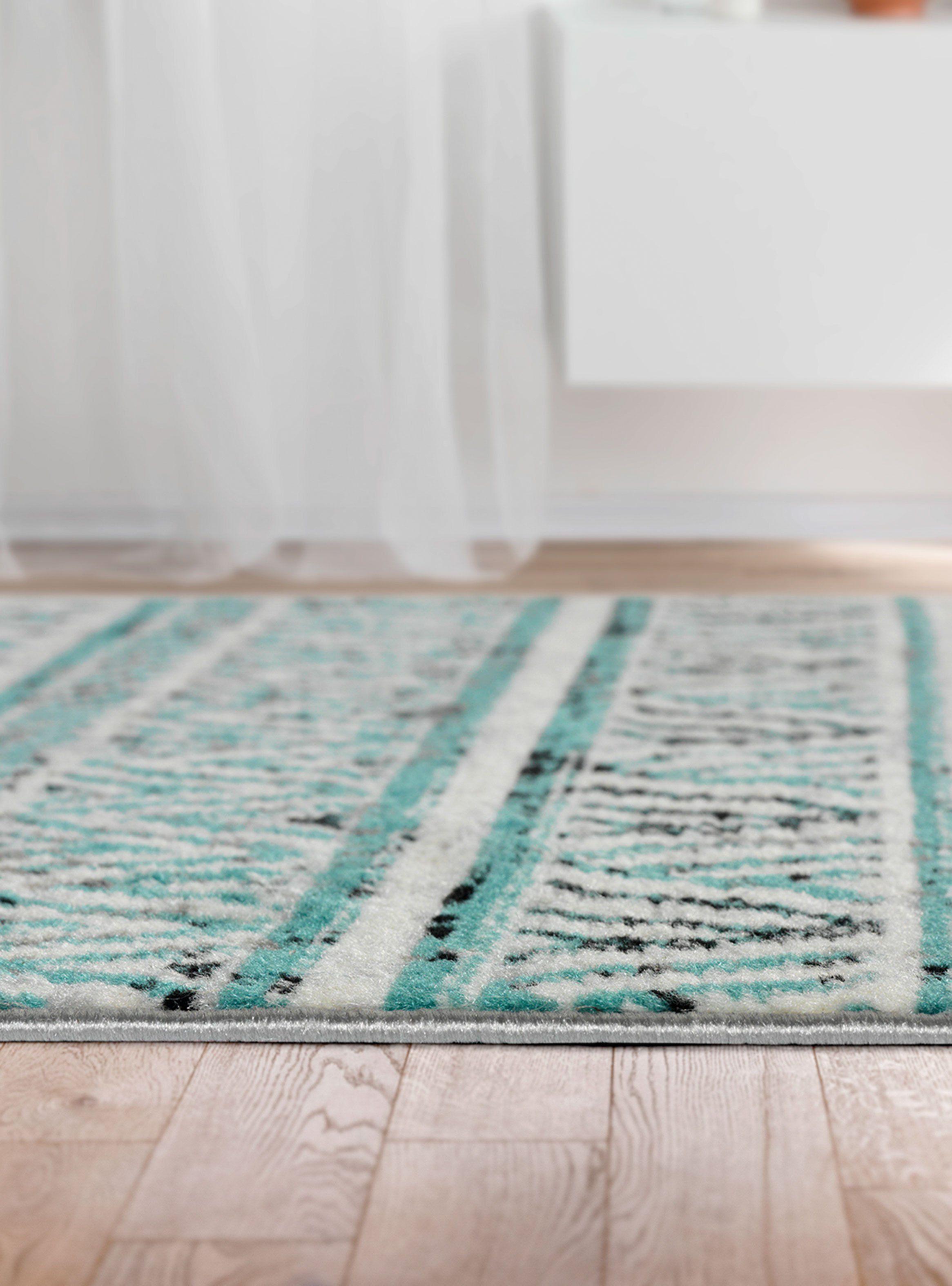 Alfombra Pasillo Arizona 61 x 213 cm Azul-4