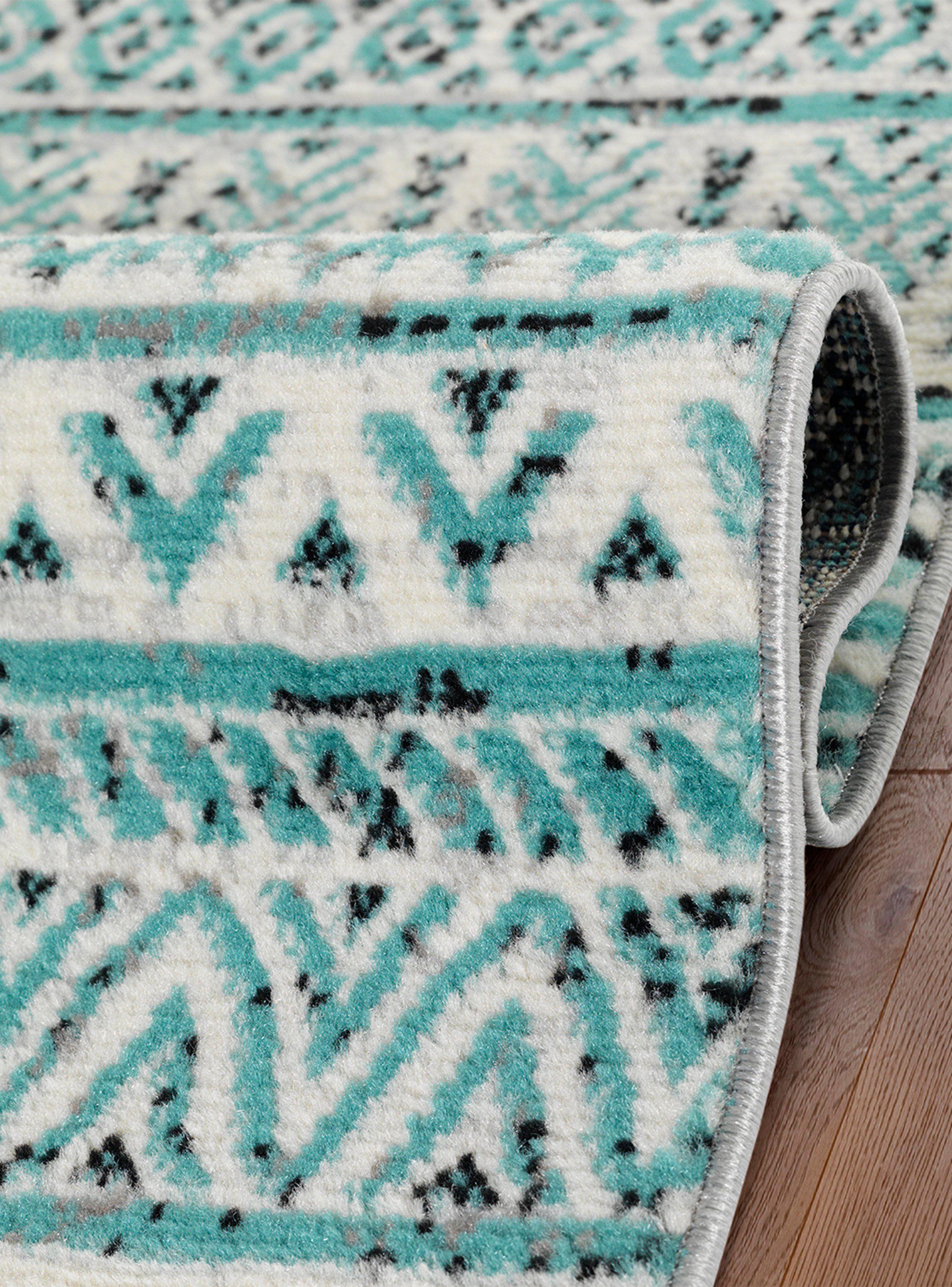 Alfombra Pasillo Arizona 61 x 213 cm Azul-1