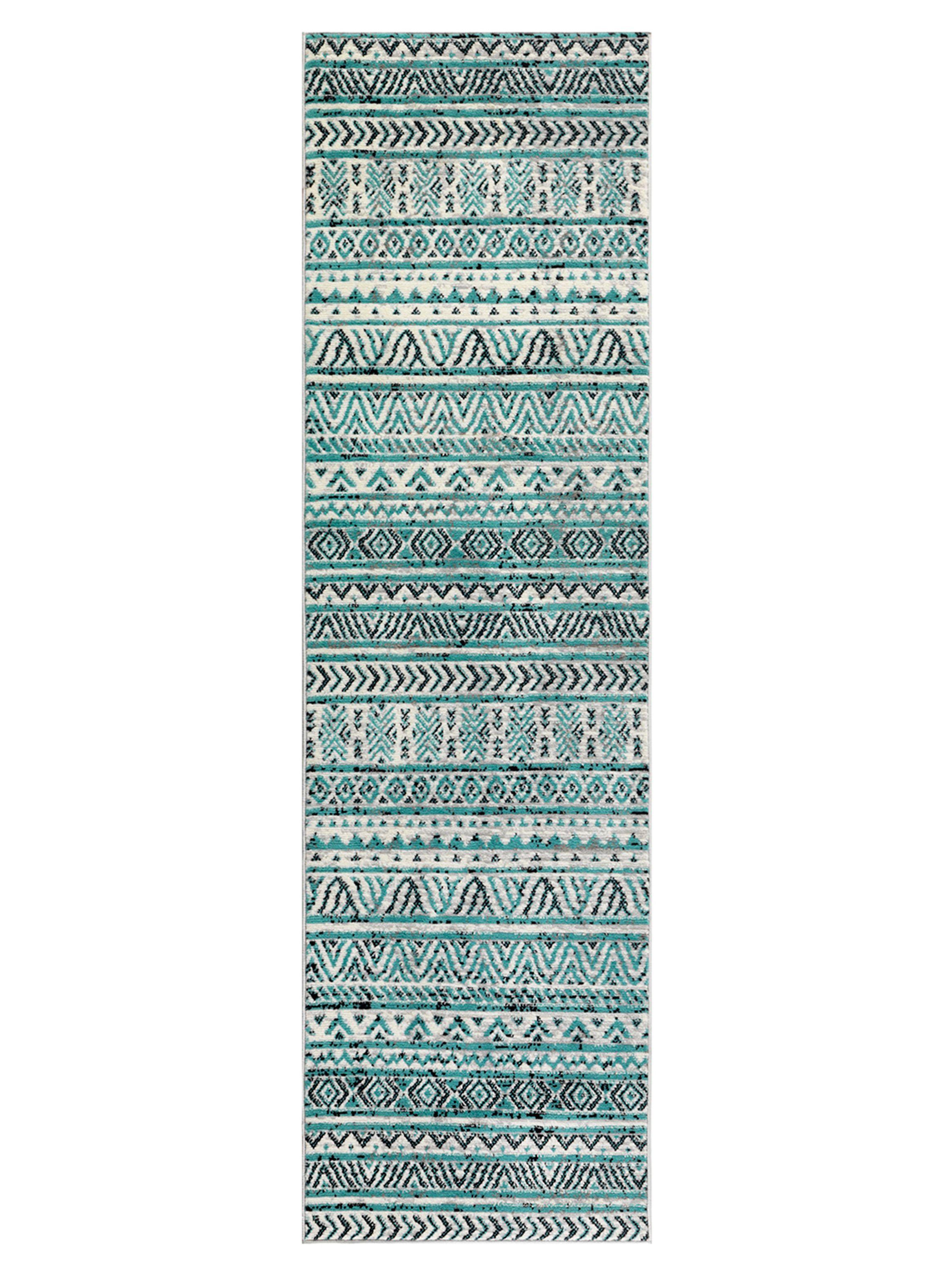 Alfombra Pasillo Arizona 61 x 213 cm Azul-0