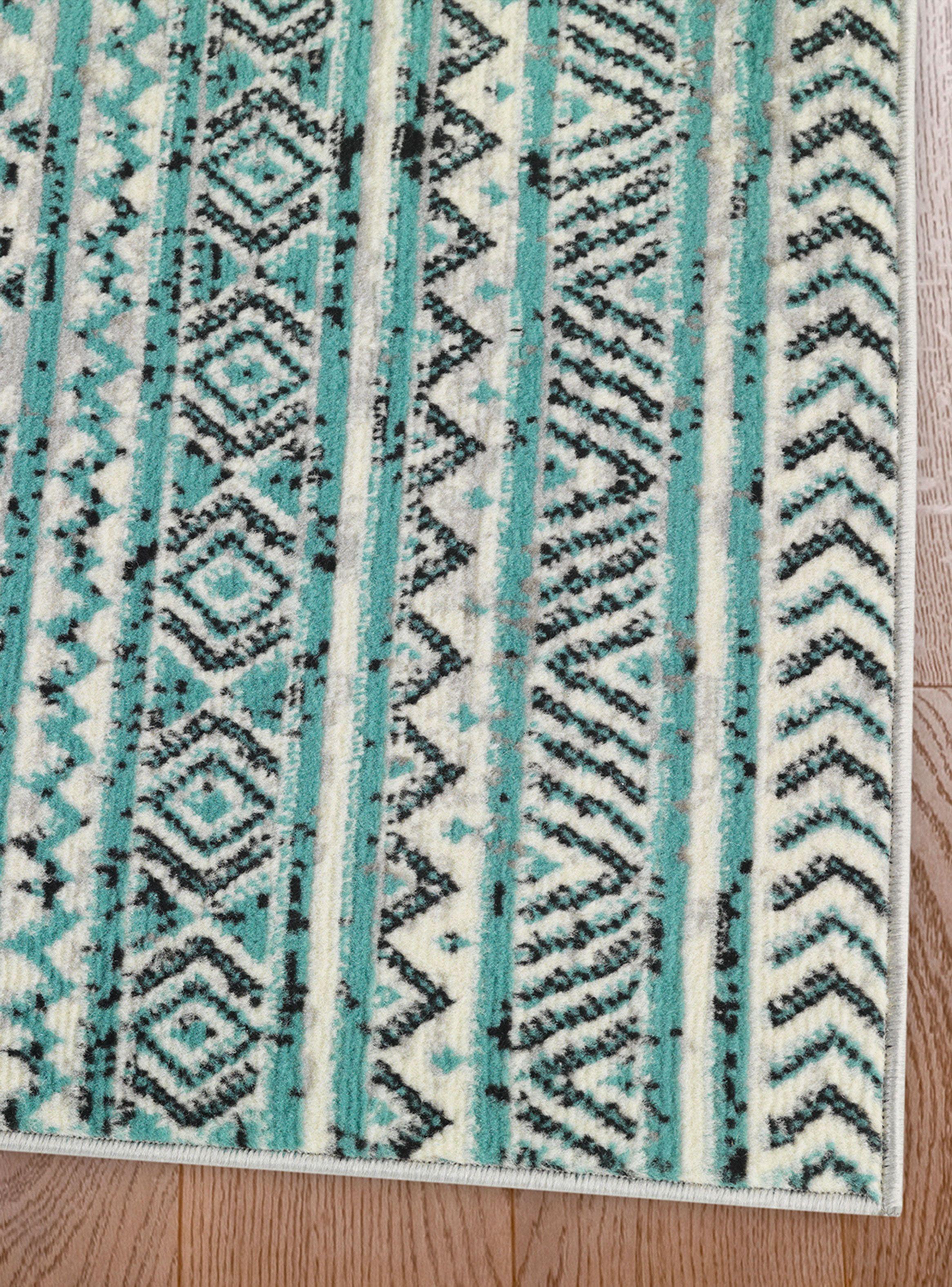 Alfombra Arizona Azul 153 x 213 cm-3