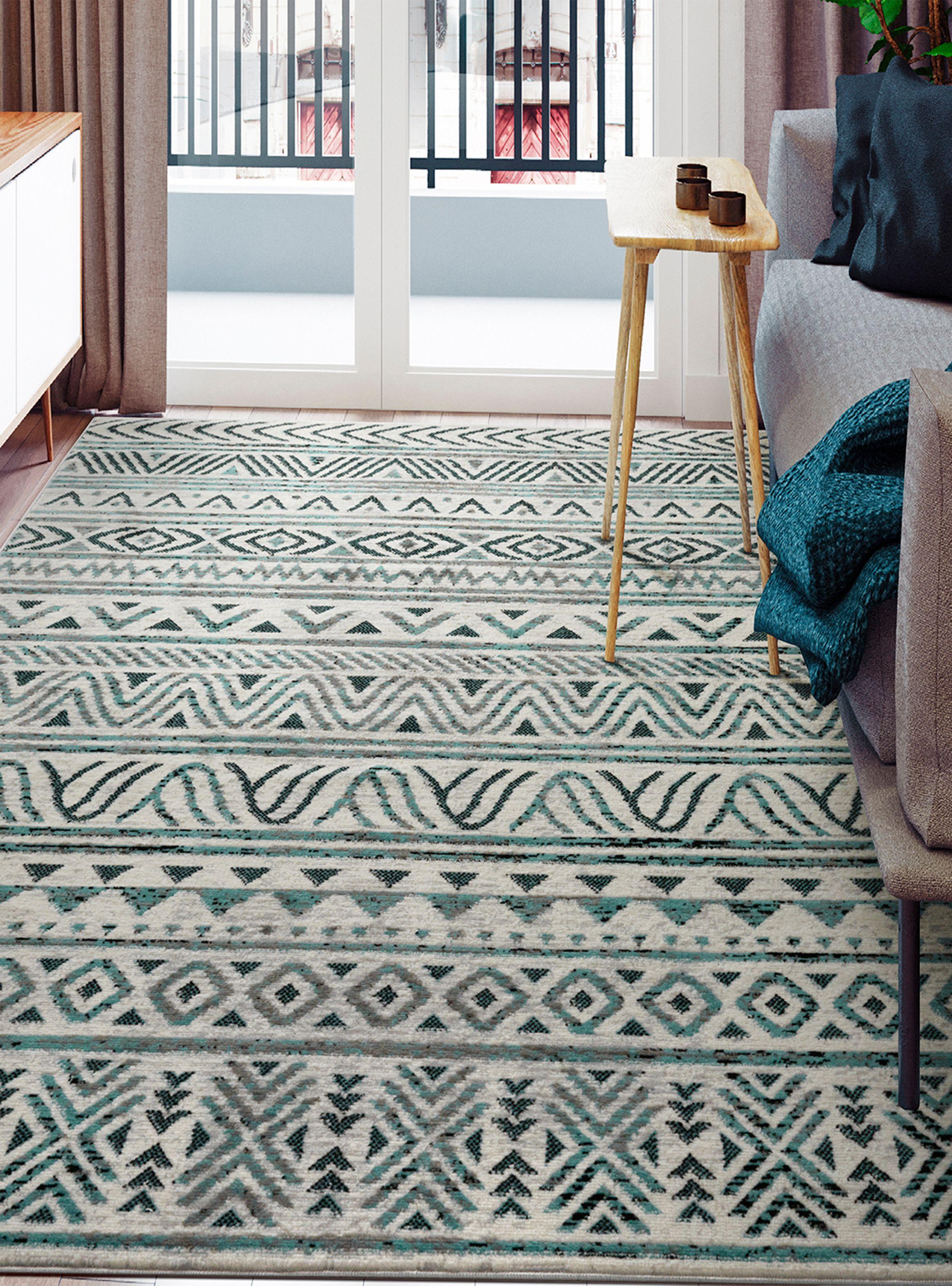 Alfombra Arizona Azul 153 x 213 cm-5