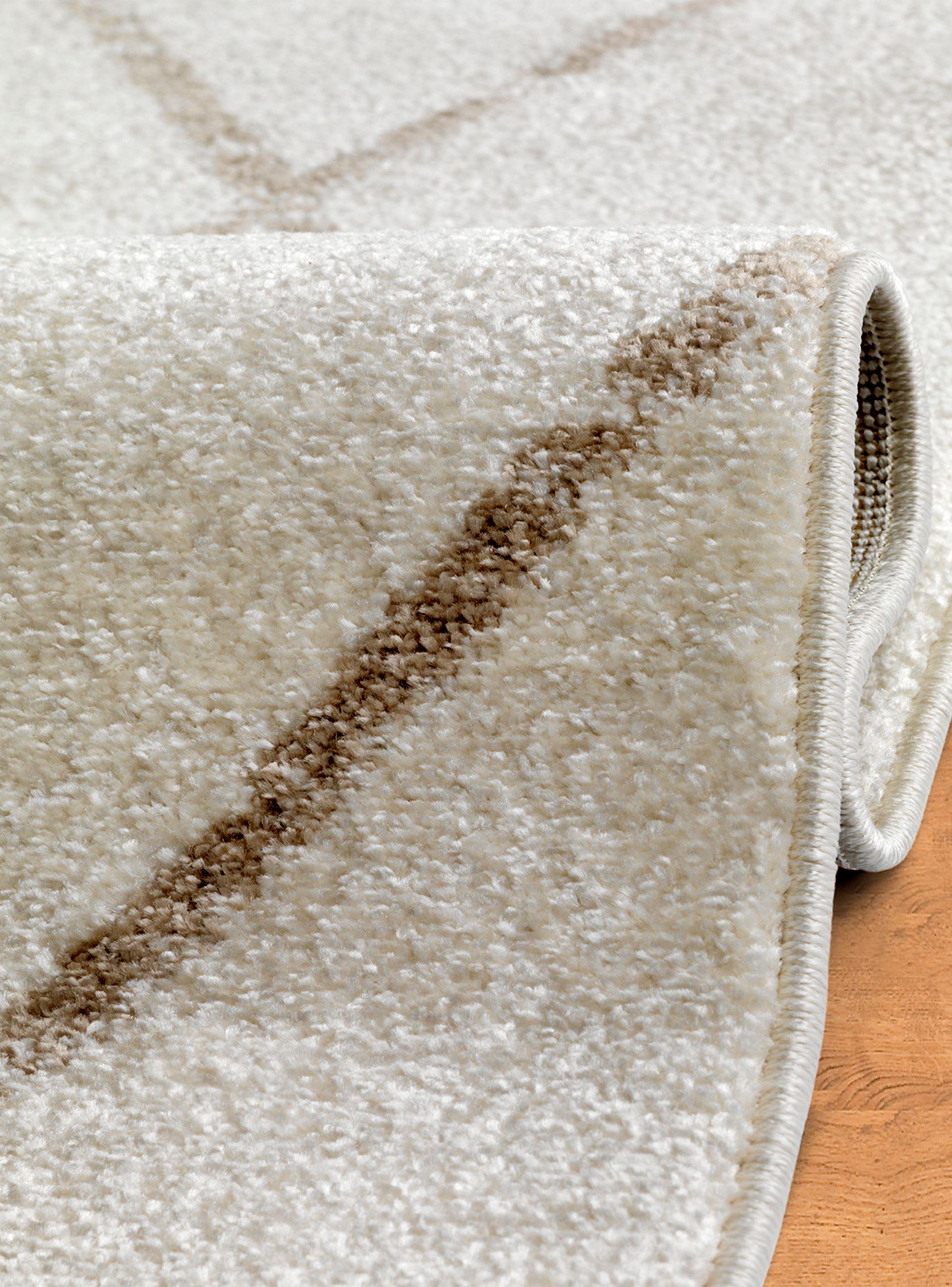 Alfombra Florida Beige 160 x 230 cm Rombos Café-1