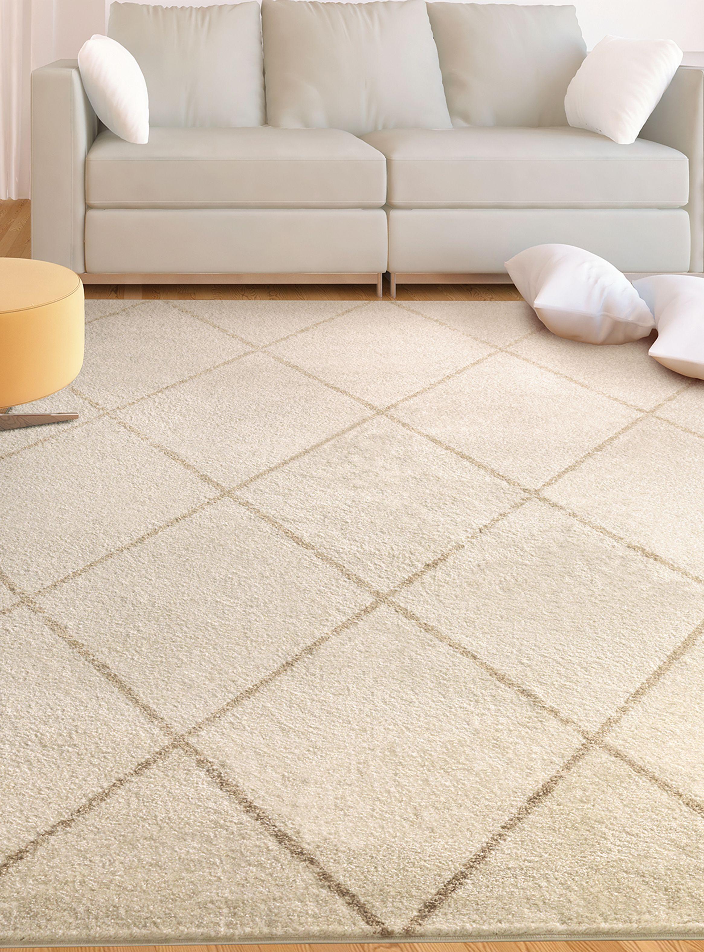 Alfombra Florida Beige 200 x 290 cm Rombos Café-2