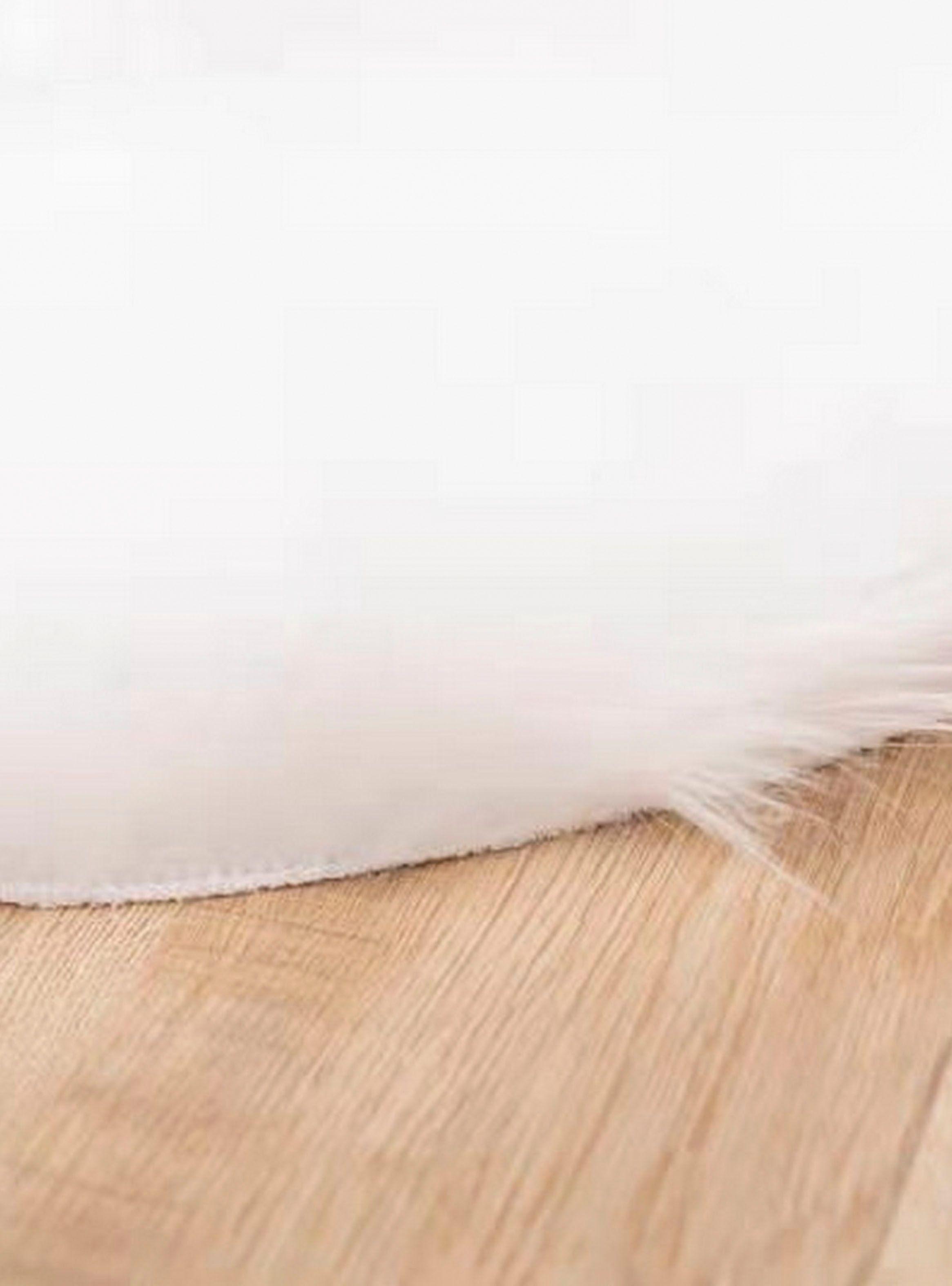 Bajada Cama Oveja Blanco Asimétrica 60 x 90 cm-2