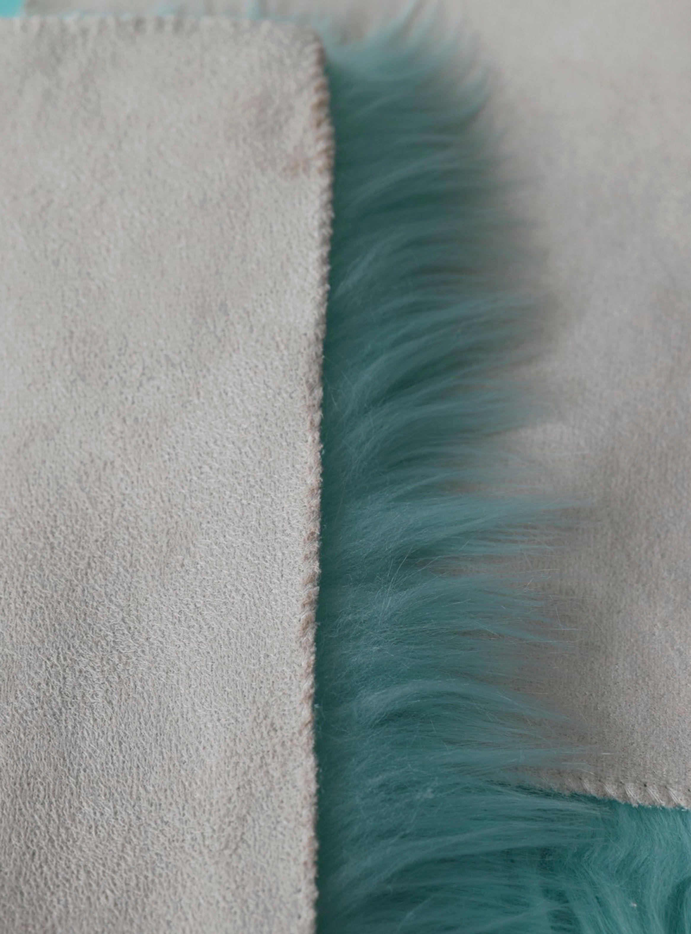 Alfombra Piel Sintético Oveja Azul 120 x 180 cm-2