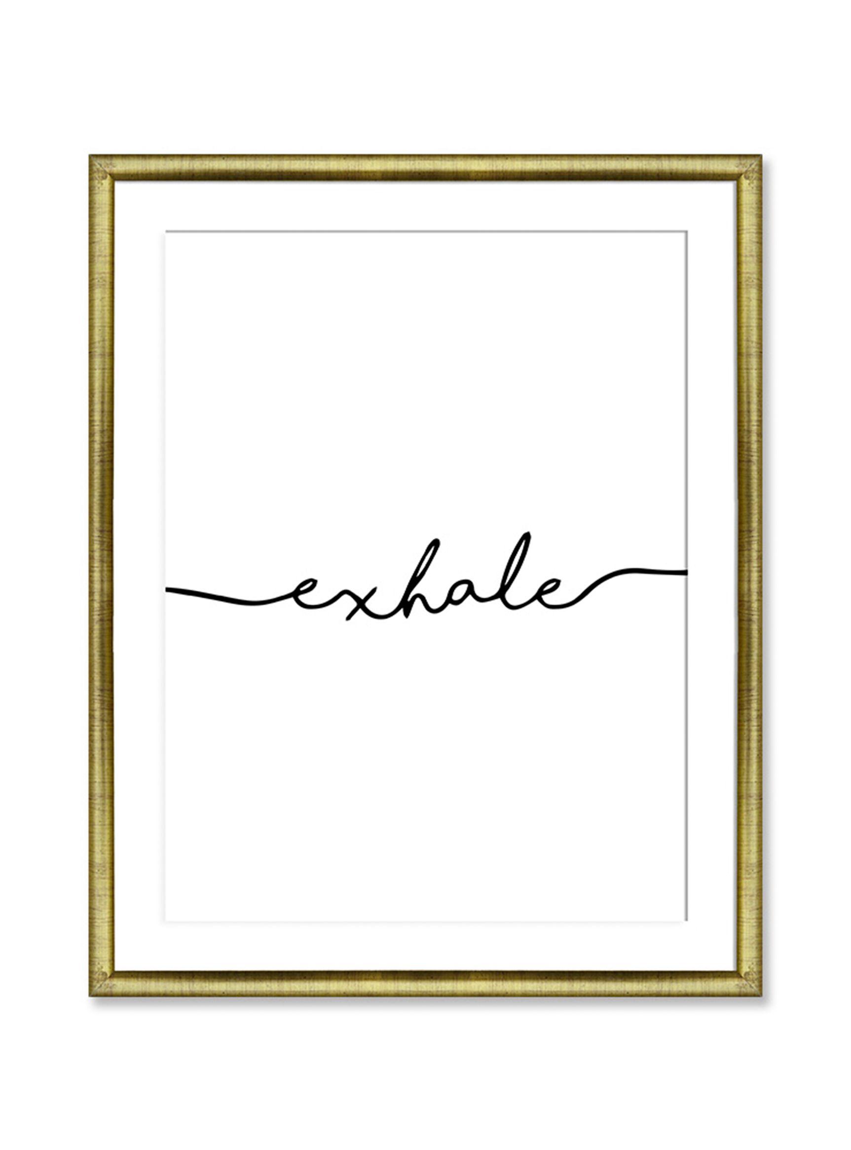 Cuadro Caza Cuadros Exhale Blanco 40 x 50 cm-0