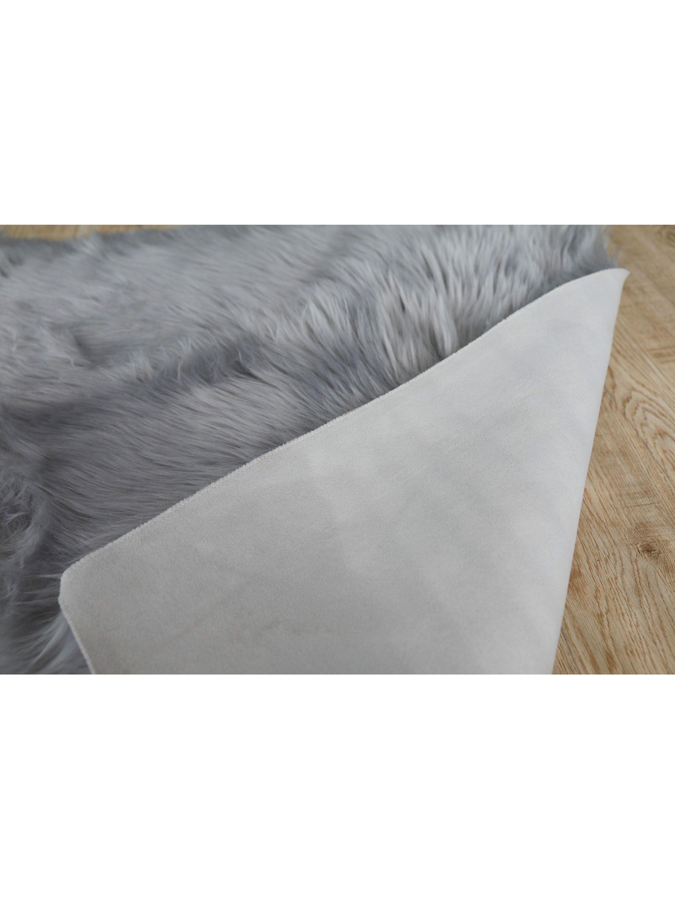 Bajada Cama Oveja Gris Oscuro Rectangular 60 x 90 cm-2