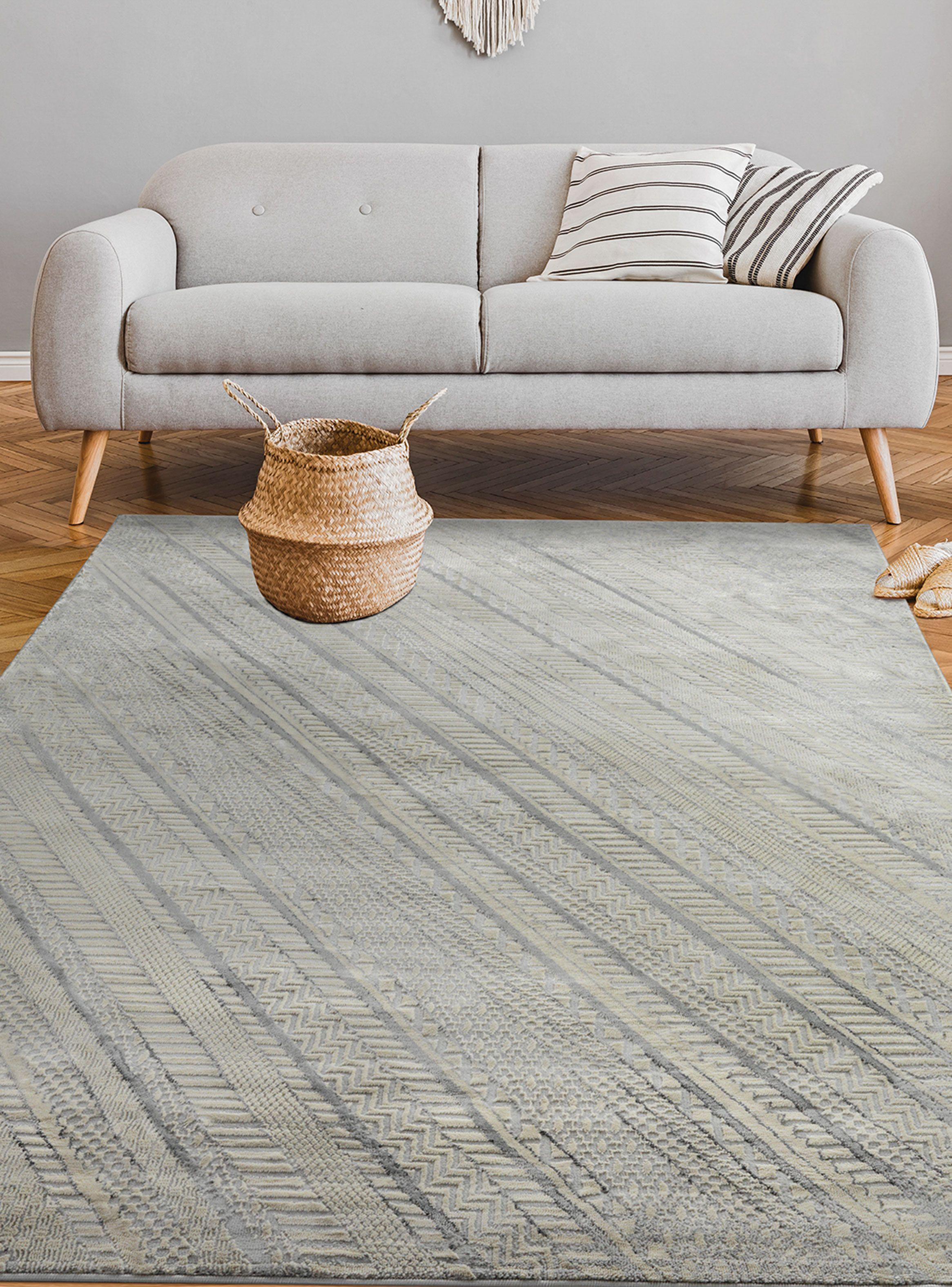 Alfombra Babil Gris 200x290 cm-5