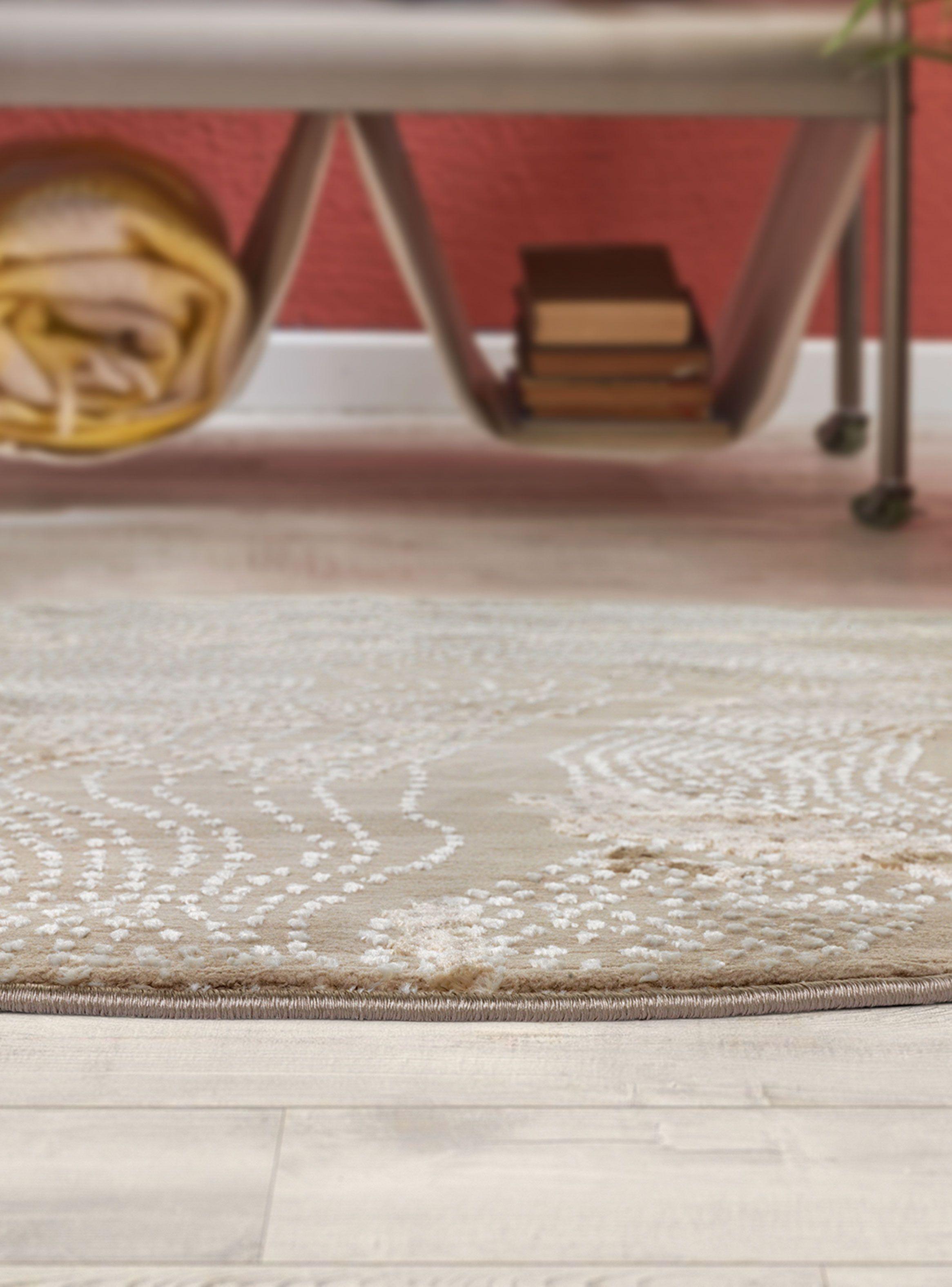 Alfombra Redonda Babil 63 Beige 240 x 240 cm-4