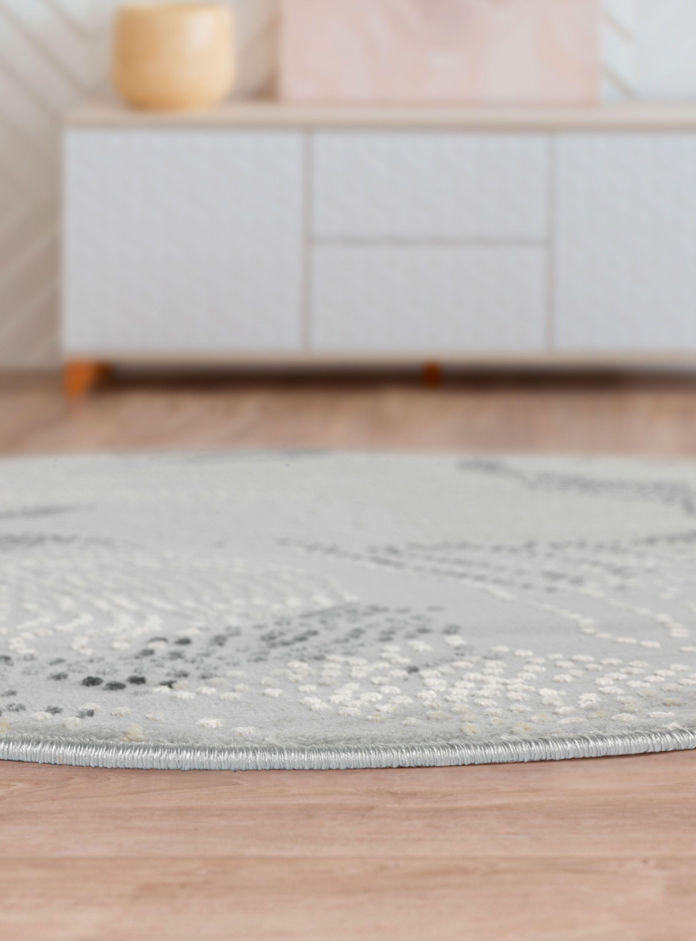 Alfombra Redonda Babil 63 Gris 240 x 240 cm-4
