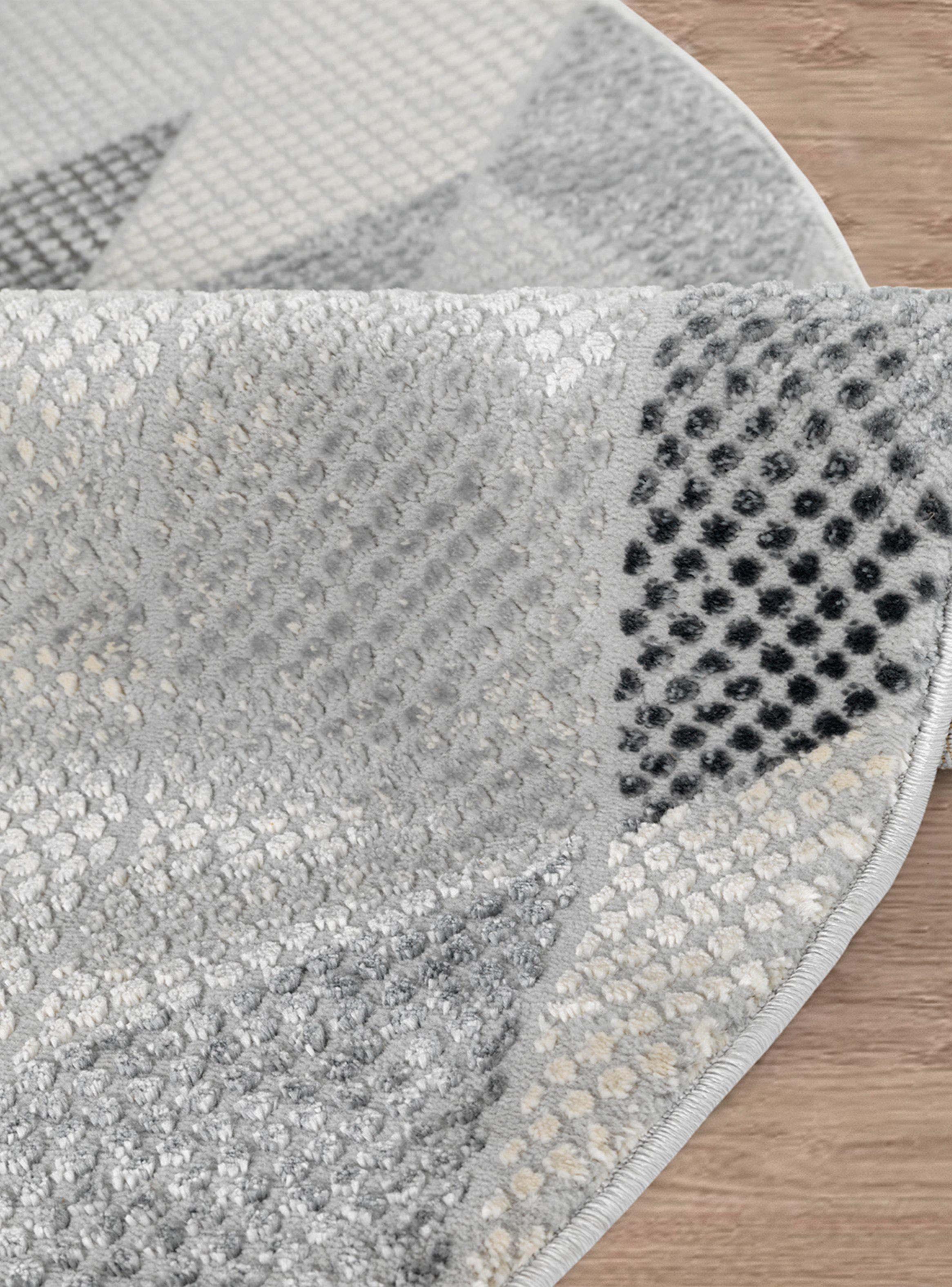 Alfombra Redonda Babil 65 Gris 240 x 240 cm-1