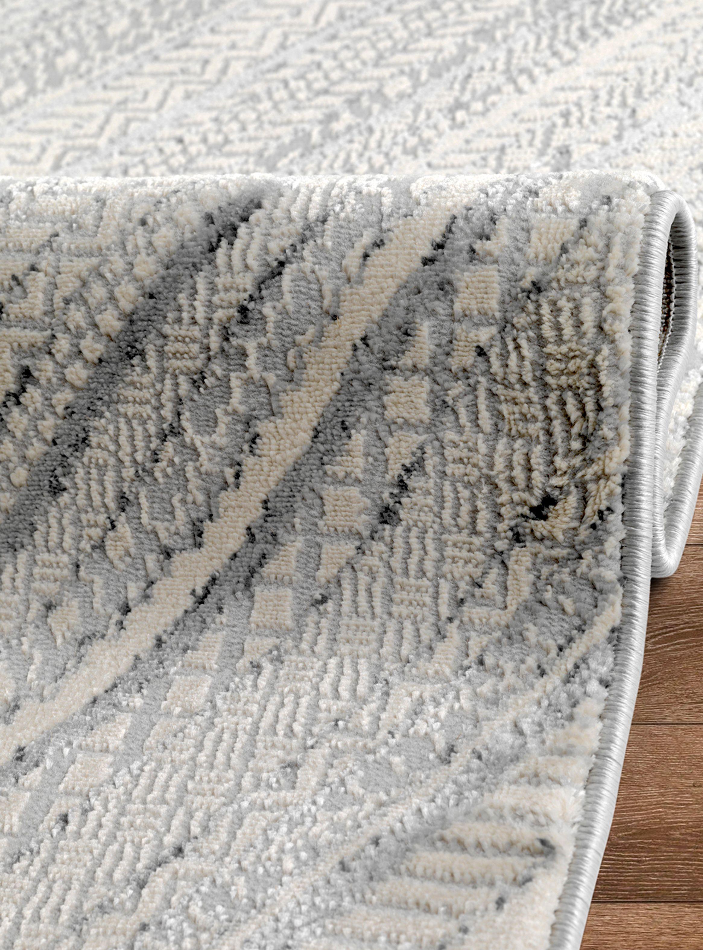 Alfombra Pasillo Babil 65 Gris 70 x 230 cm-1