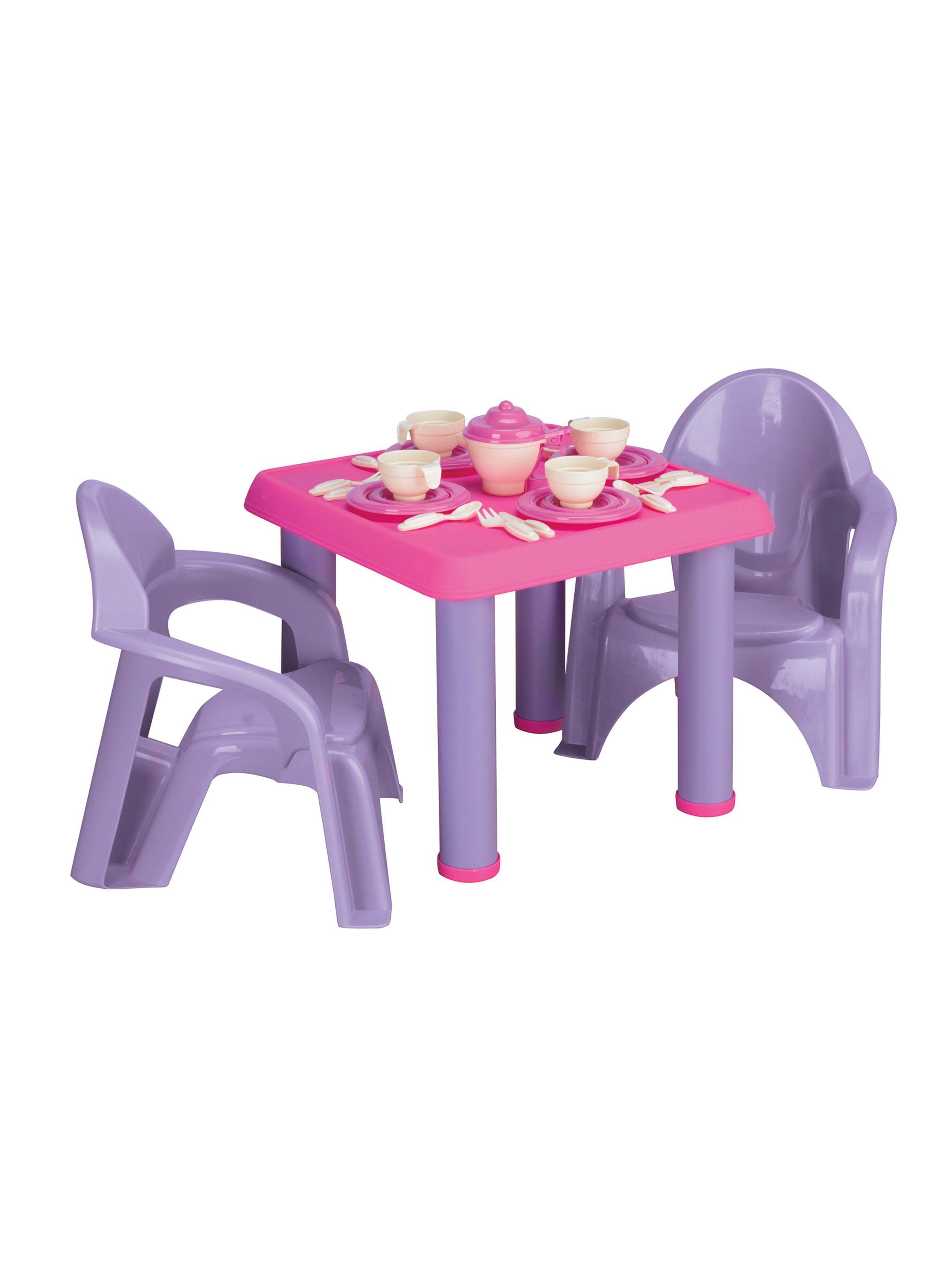 Juego Bestway American Plastic Mesa y Sillas + Accesorios-0