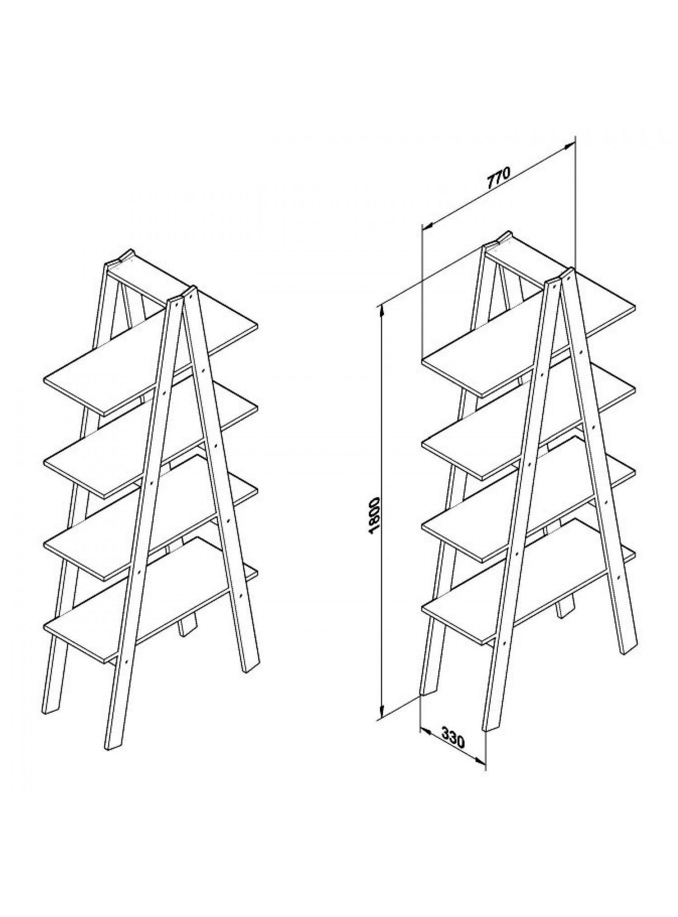 Repisa Vintage 4 niveles-1