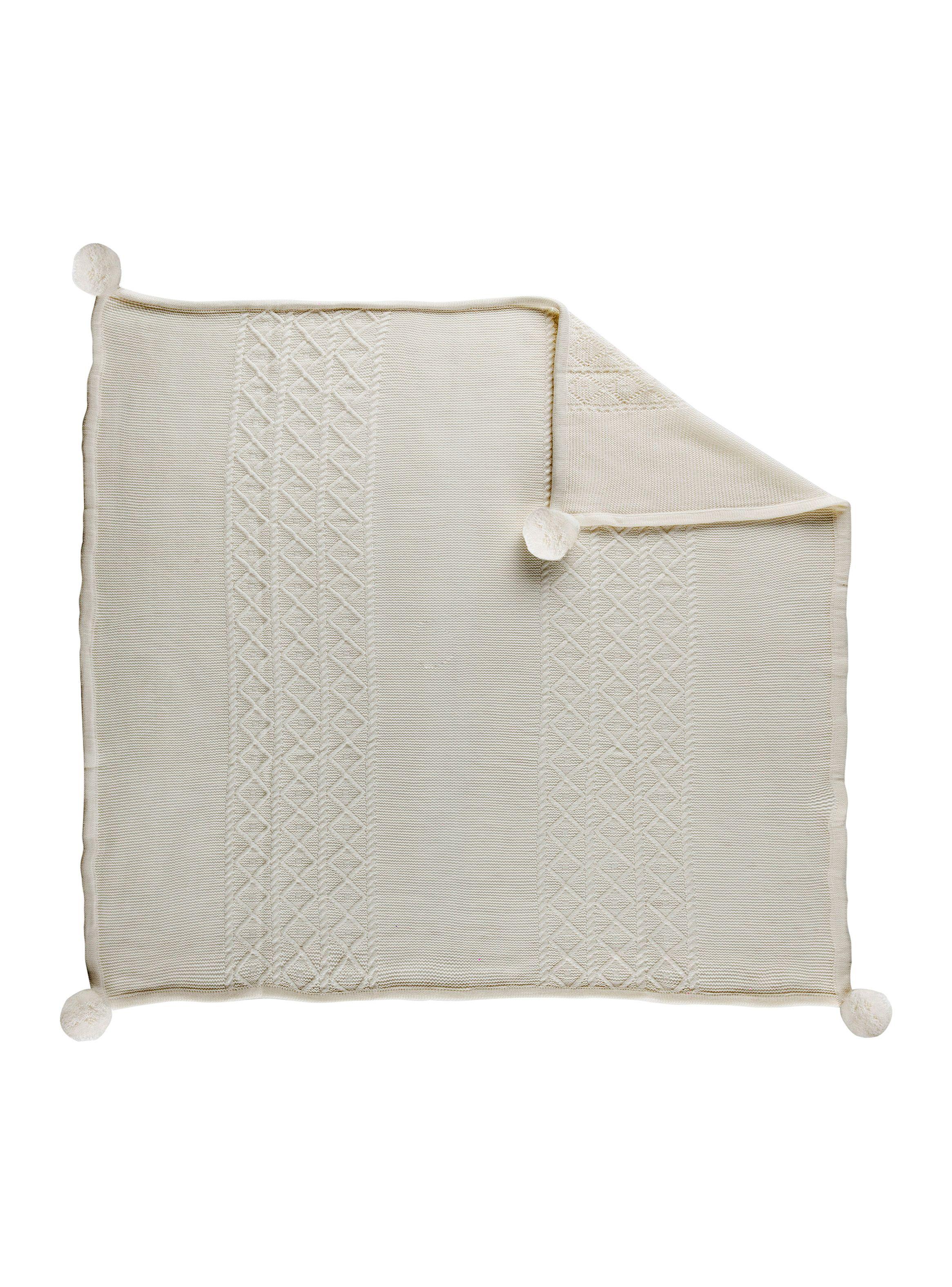 Manta Infantil Pompom 100 x 120 cm-2