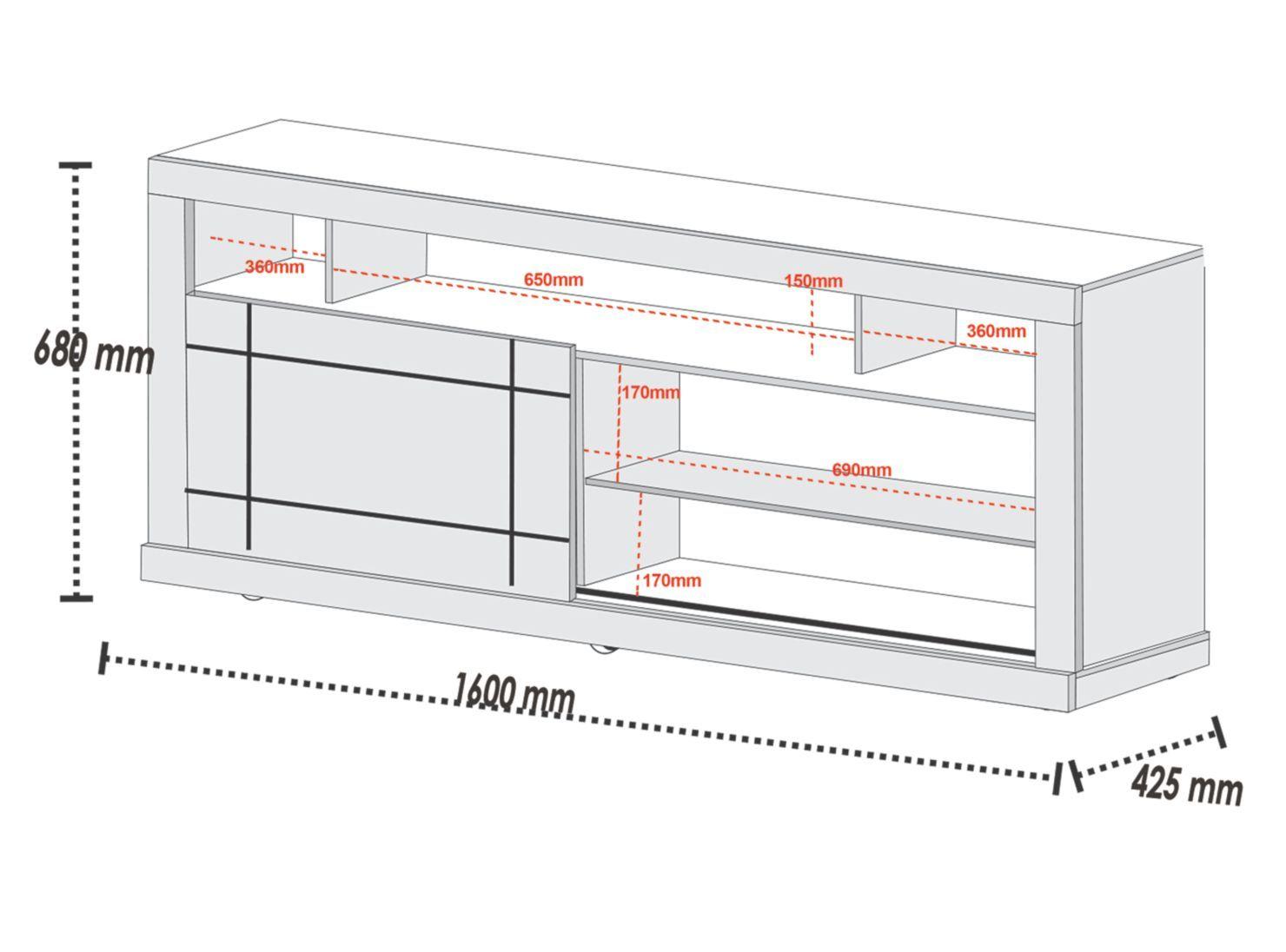Rack TV 65" Damasco-1