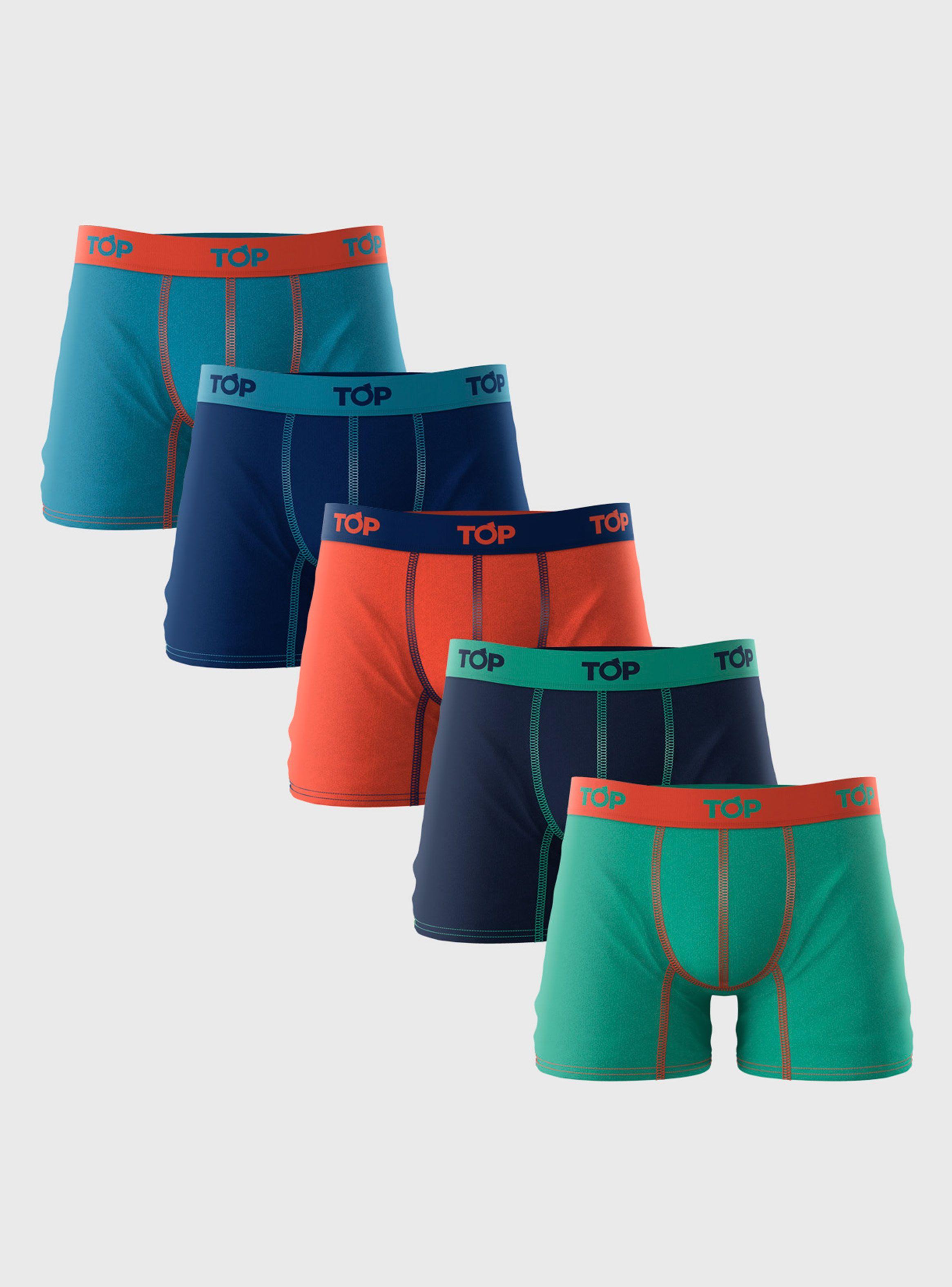 Pack 5 Boxer Medios Color de Top