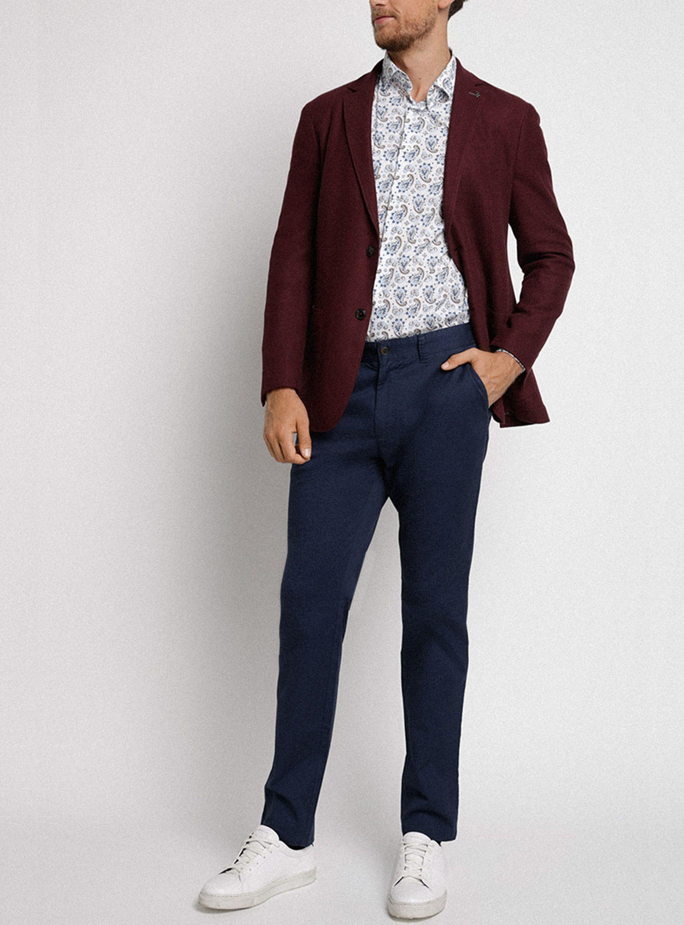 Chaqueta Basic Knit Jacket Burdeo-3