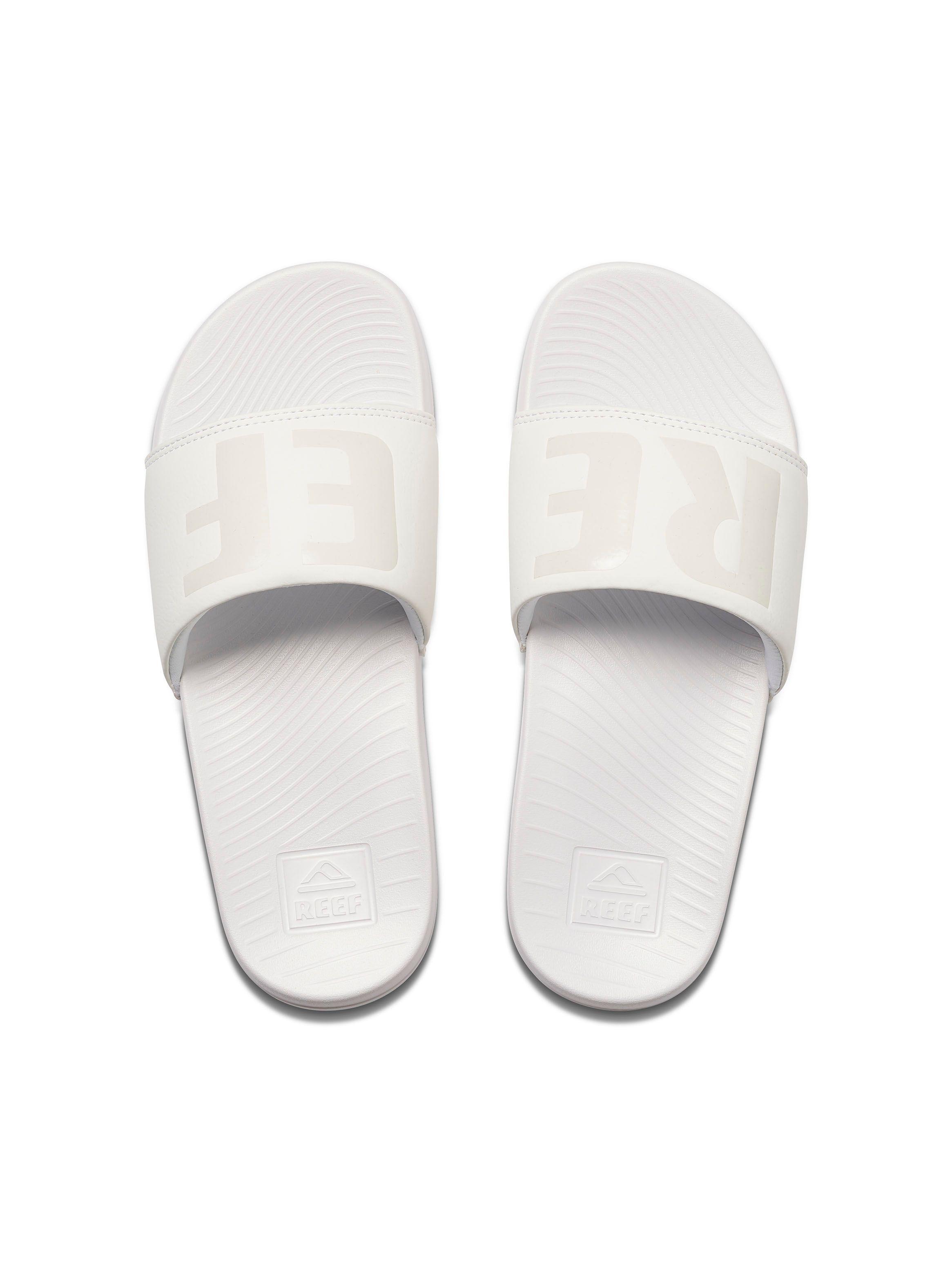 Sandalia Reef One Slide Blanco Mujer-2