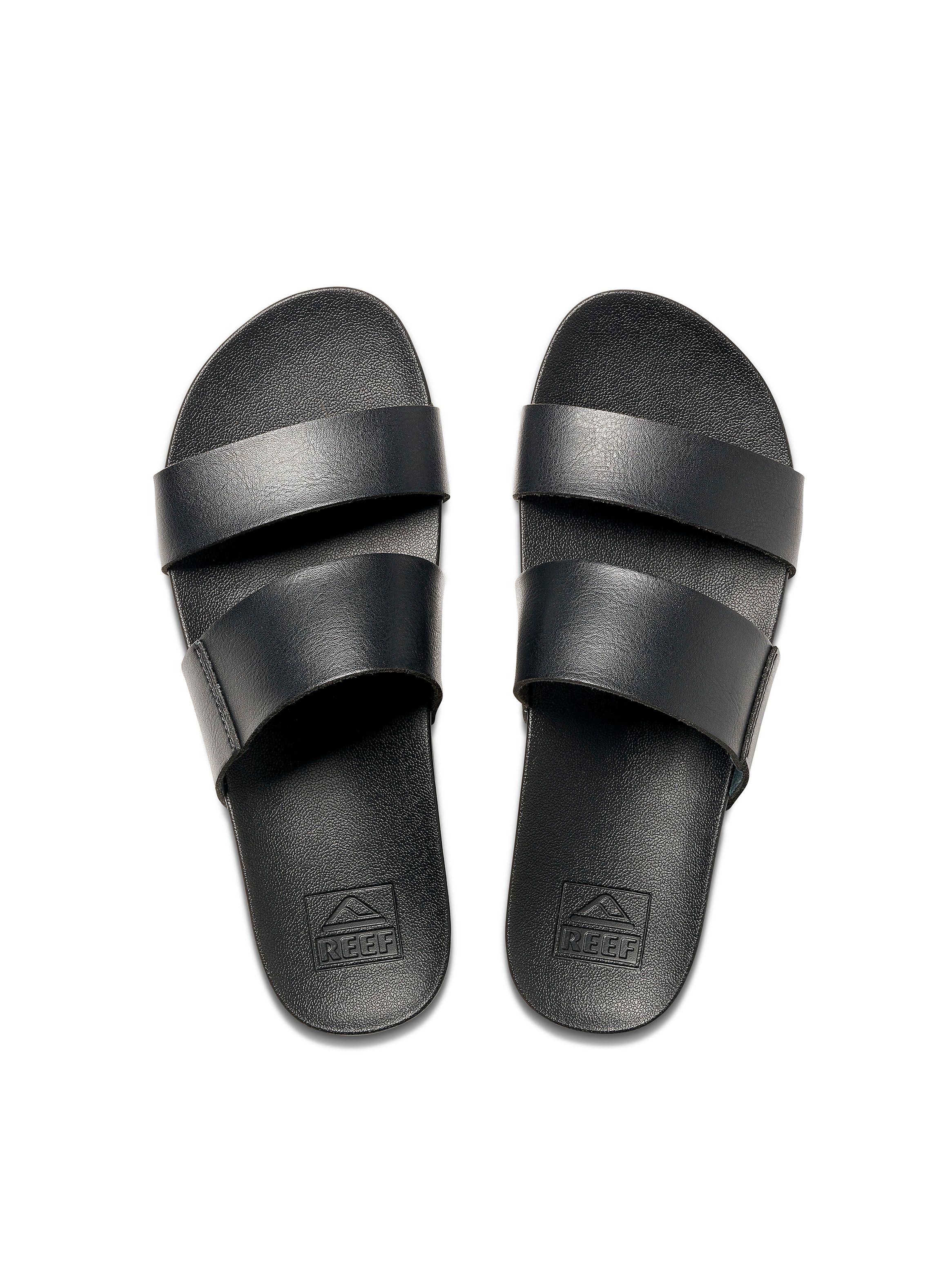 Sandalia Reef Cushion Bounce Vista Negro Mujer-0