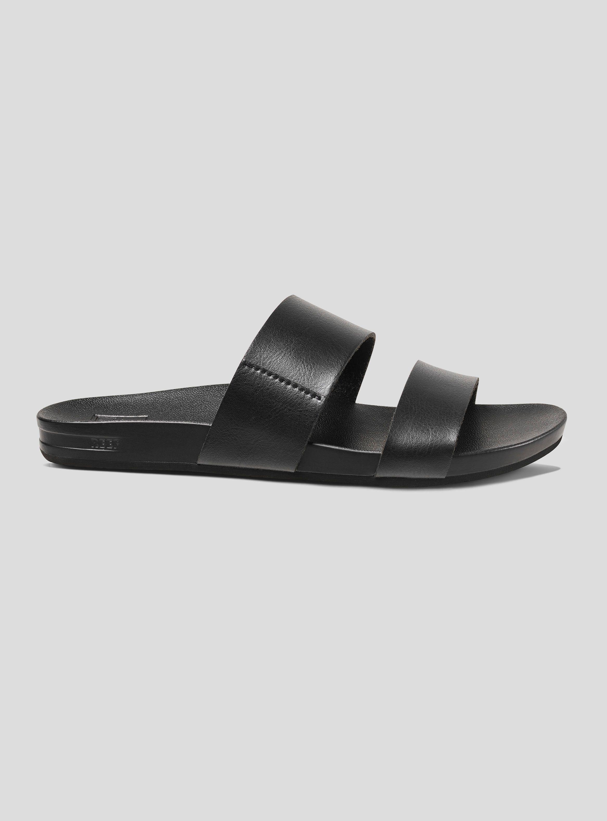 Sandalia Reef Cushion Bounce Vista Negro Mujer-1