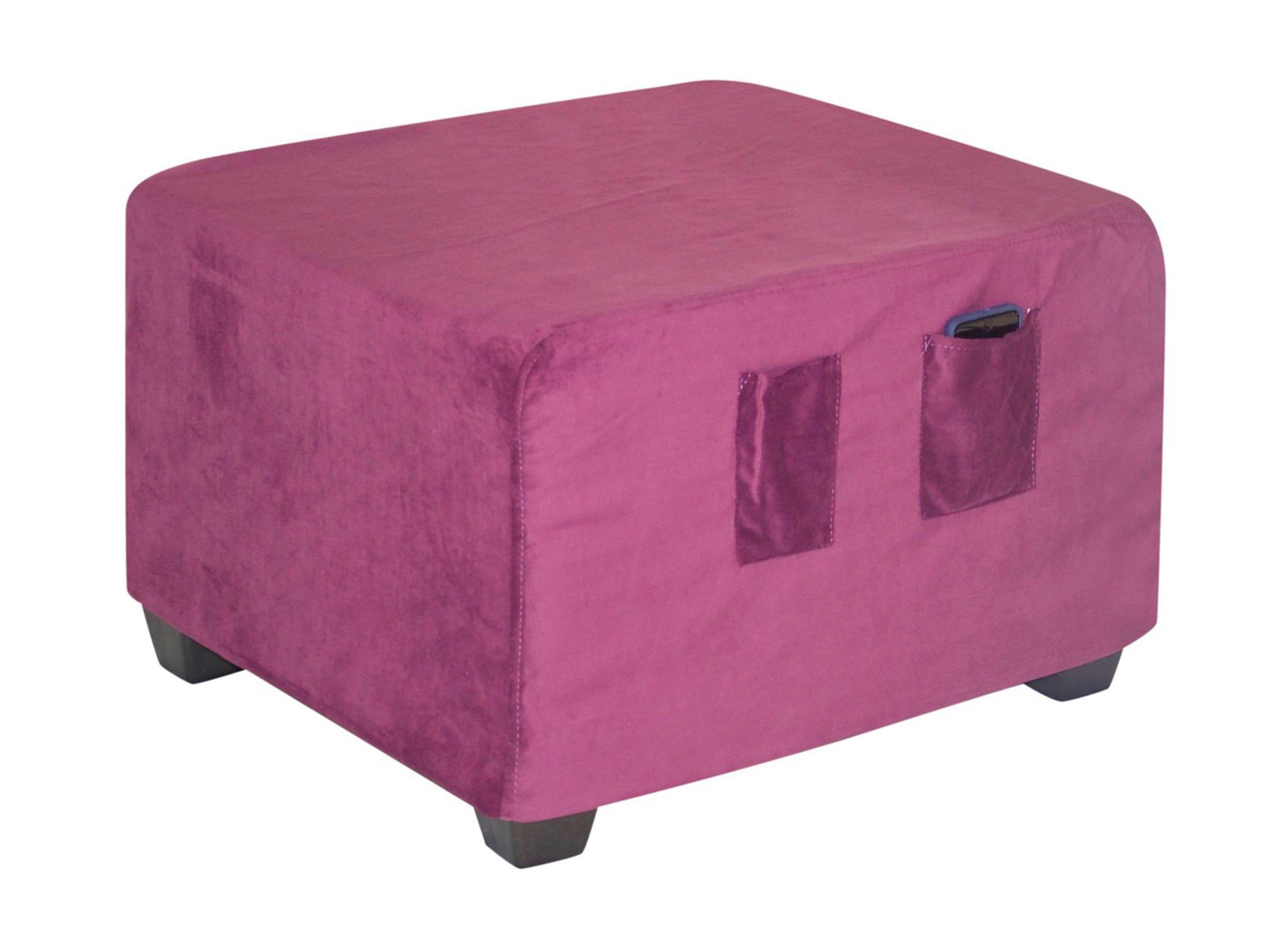 Puff Cama Sorrento Felpa Cabsur-0