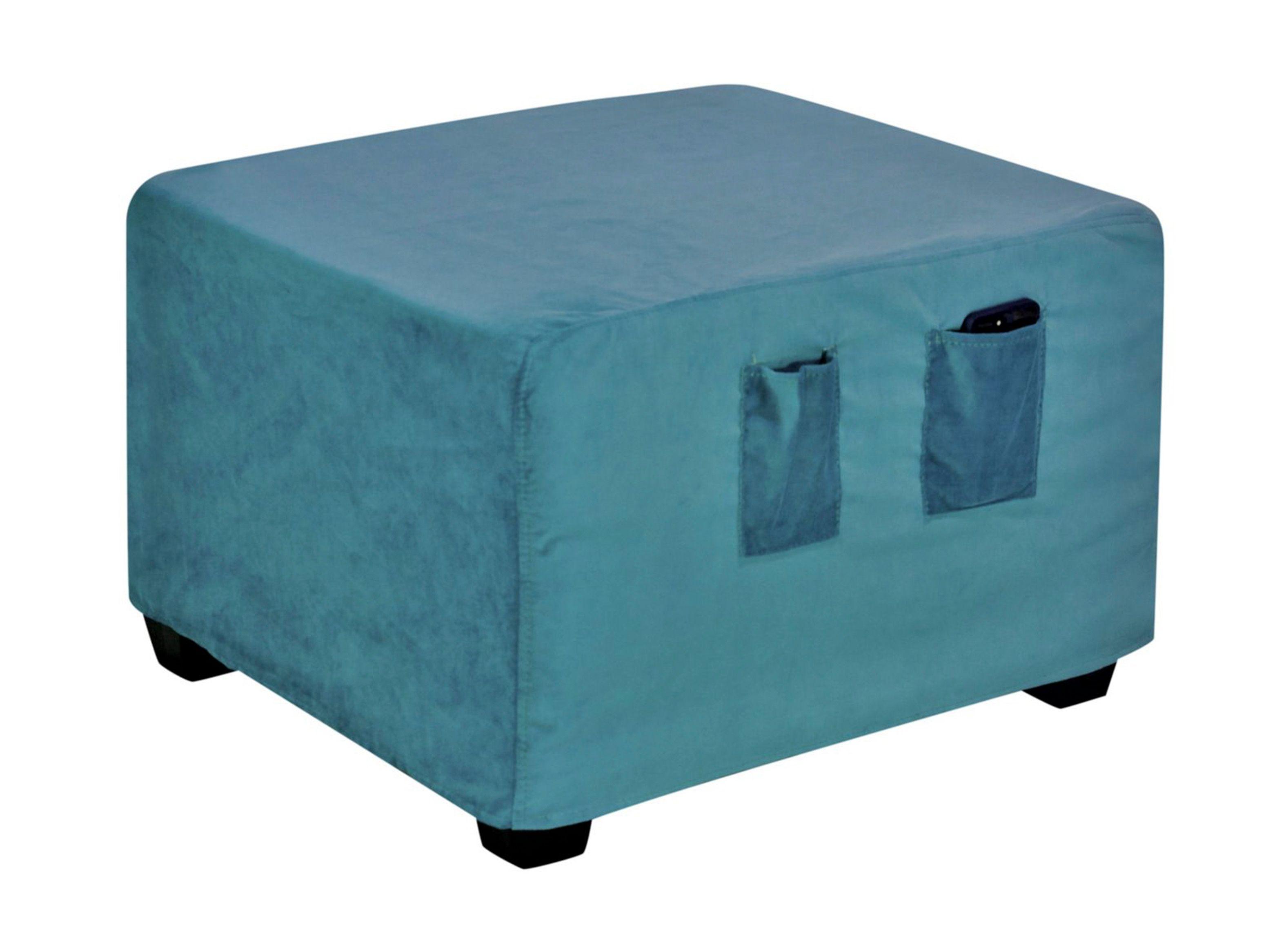 Puff Cama Sorrento Felpa Cabsur-0