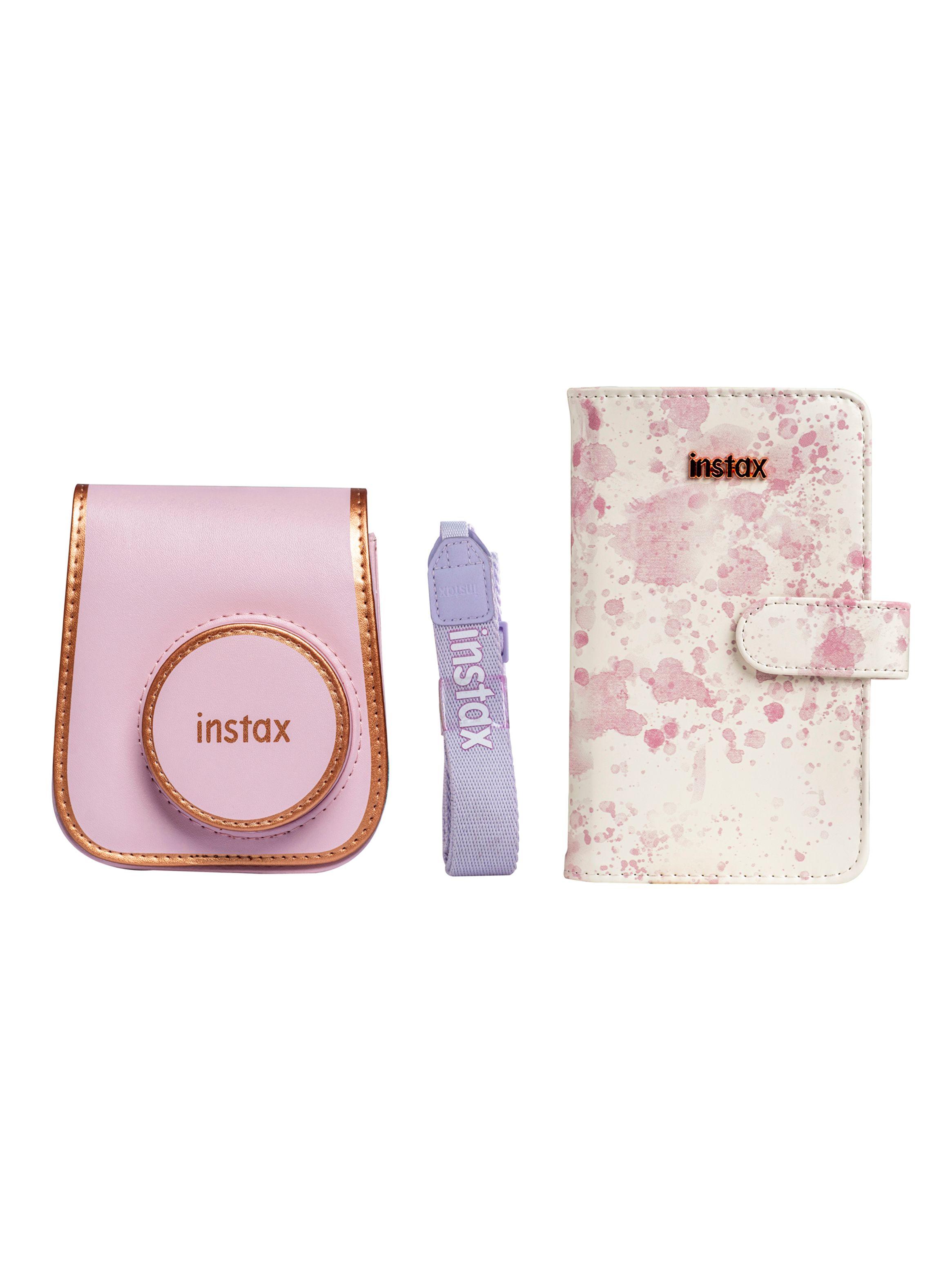 Kit Accesorios Instax Estuche + Álbum + Correa Rosado-0
