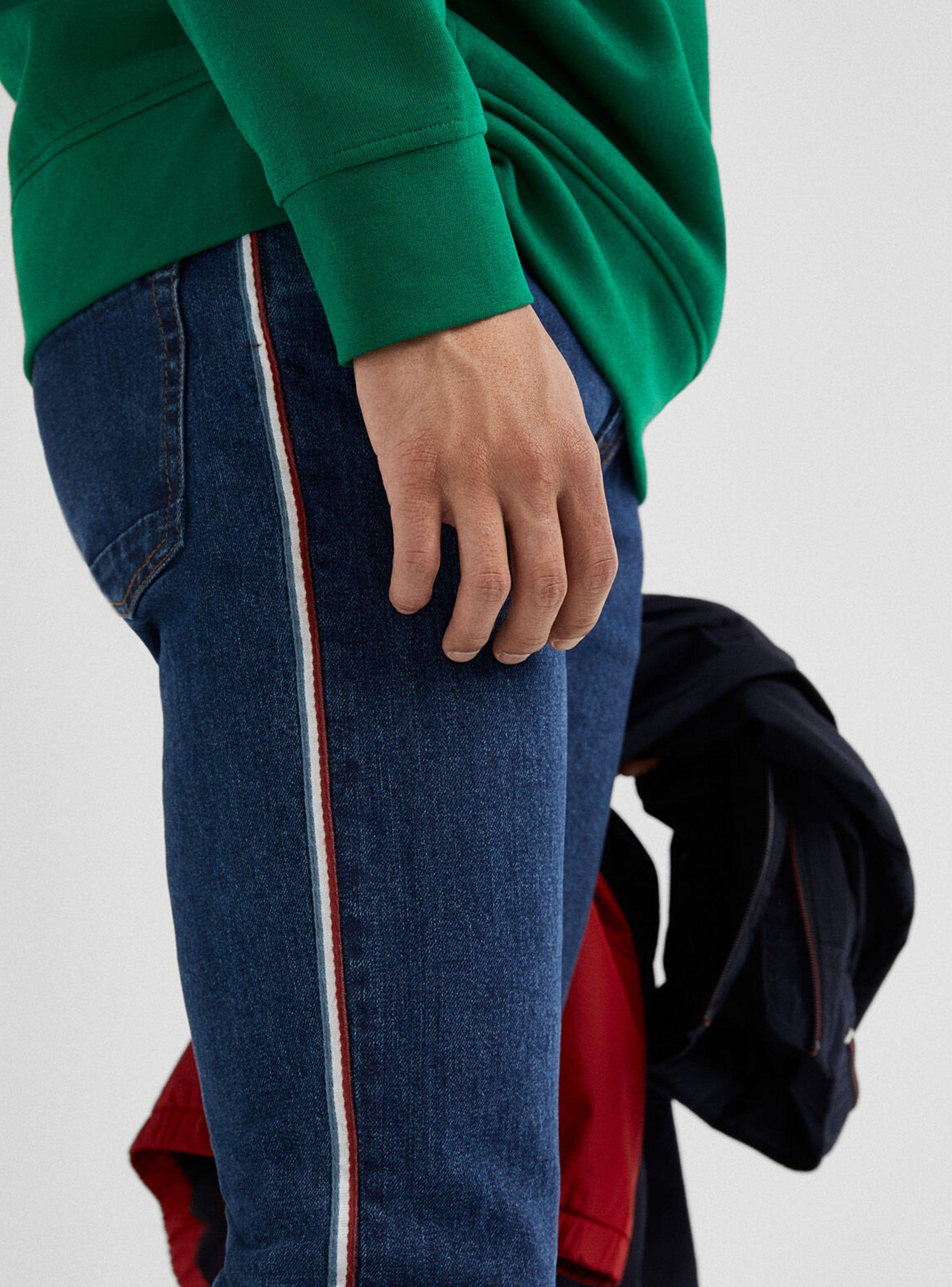 Jeans Slim Ligeros Lavado Oscuro-2