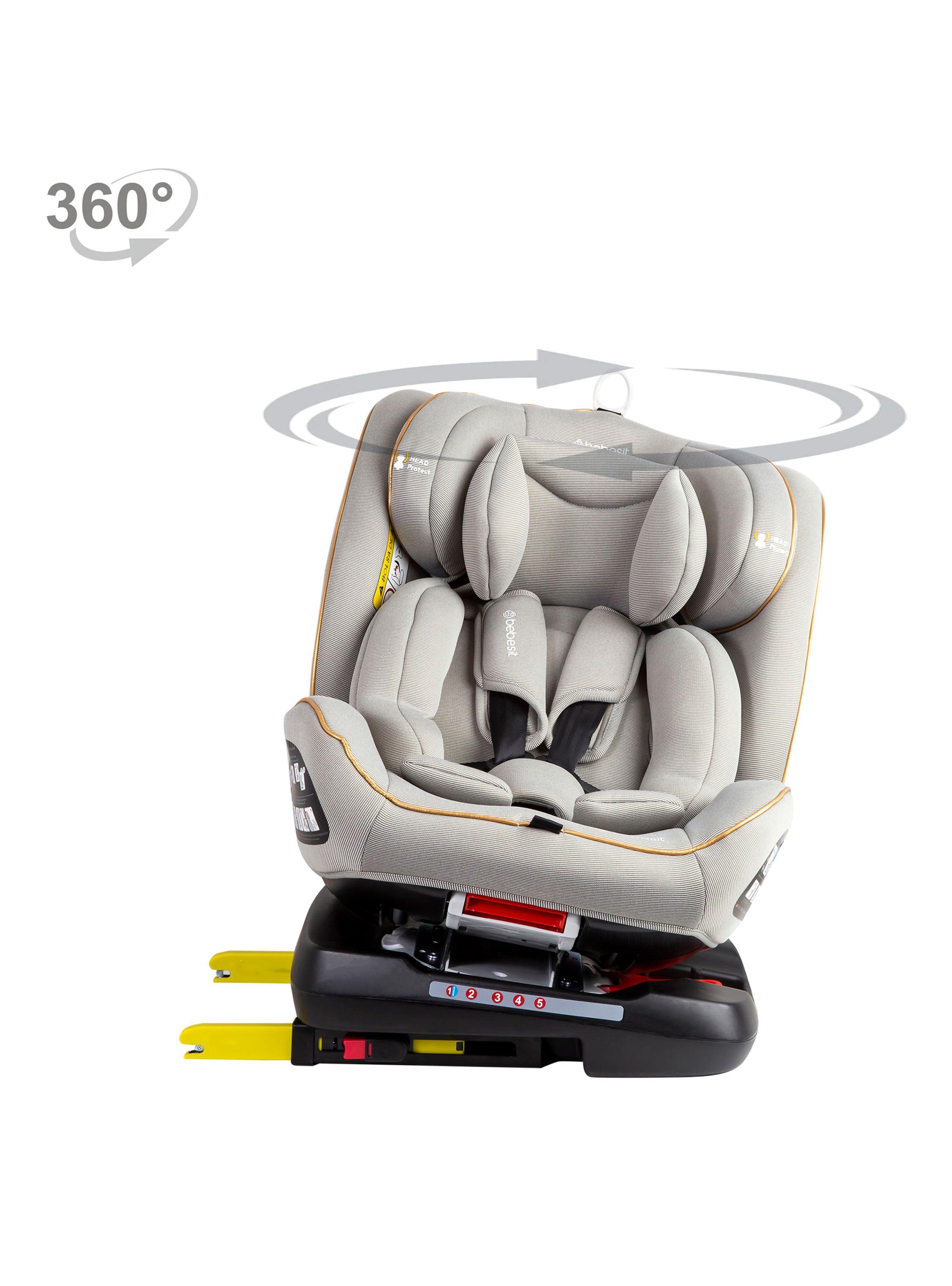 Silla de Auto Convertible Isofix Supra 360° Light Grey-5