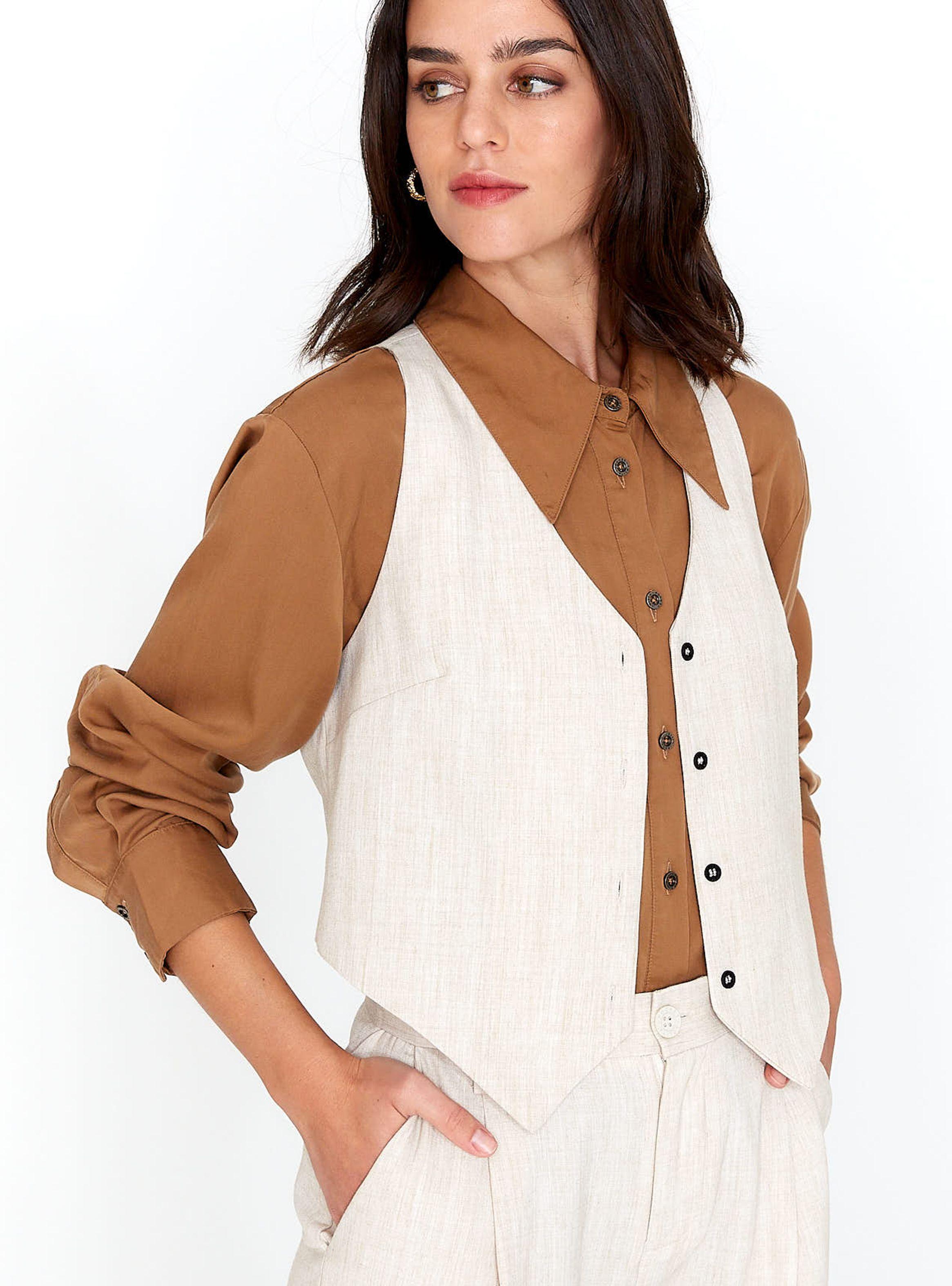 Blusa Irina Beige-0