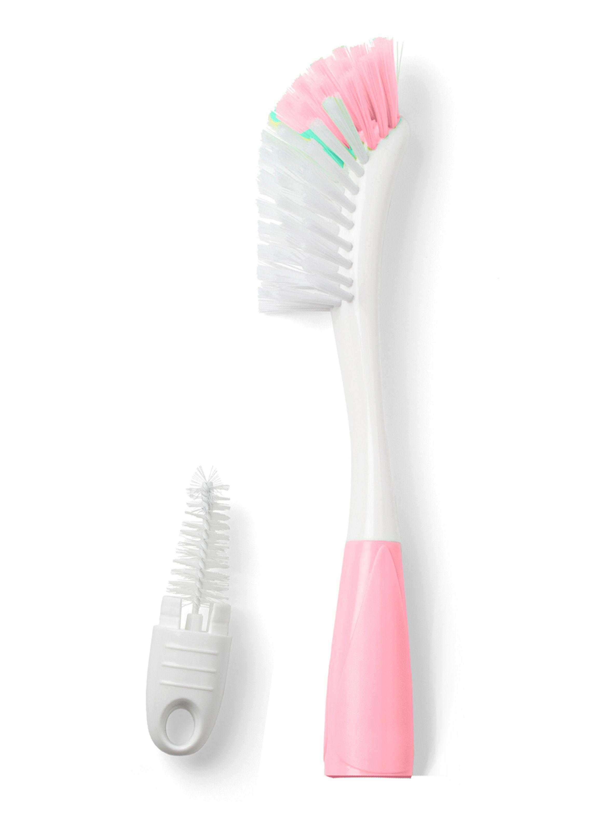 Cepillo Limpiador de Mamaderas & Chupetes Rosado Nuvita-0