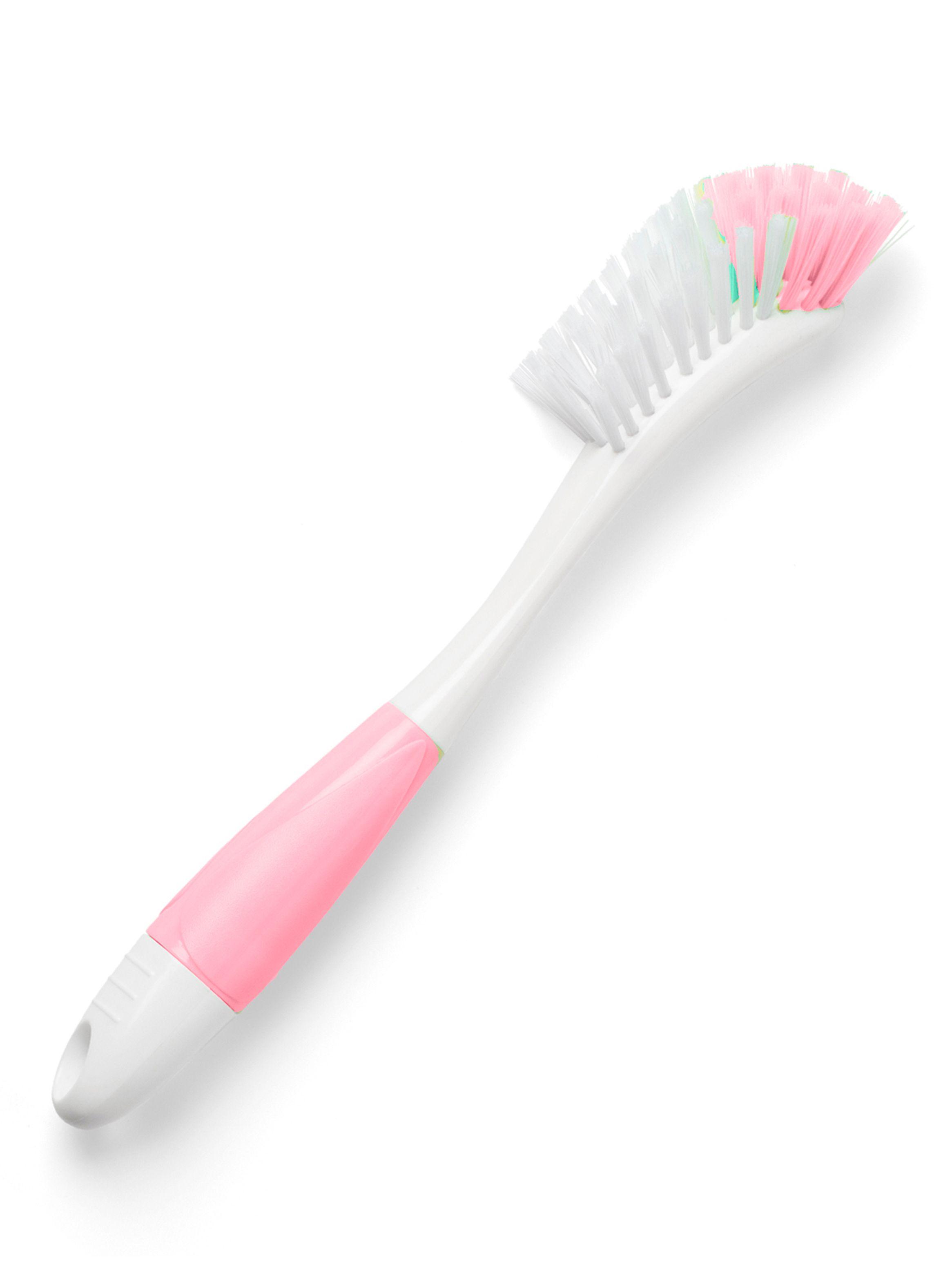 Cepillo Limpiador de Mamaderas & Chupetes Rosado Nuvita-1