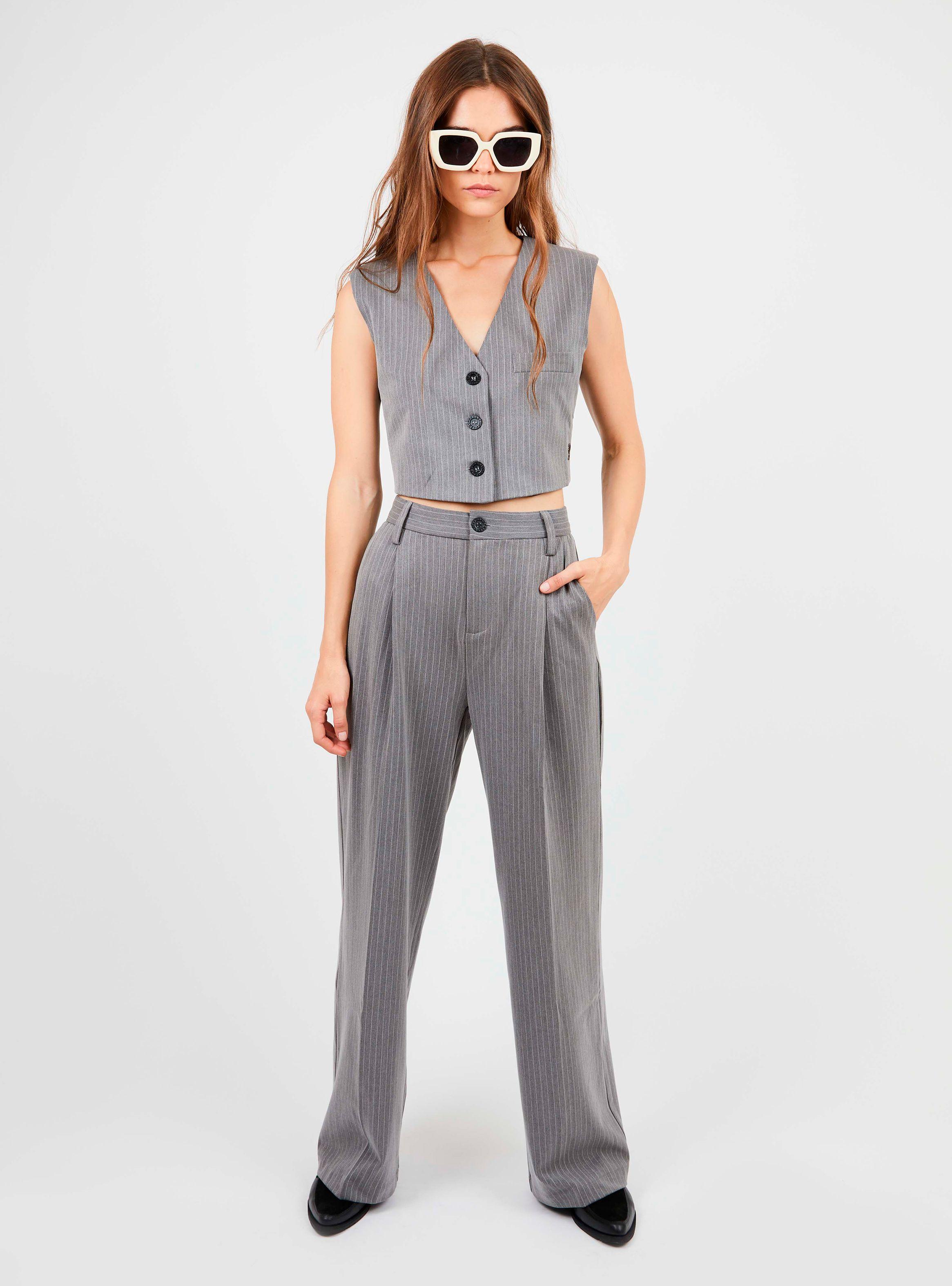 Pantalón Valeria Gris-2