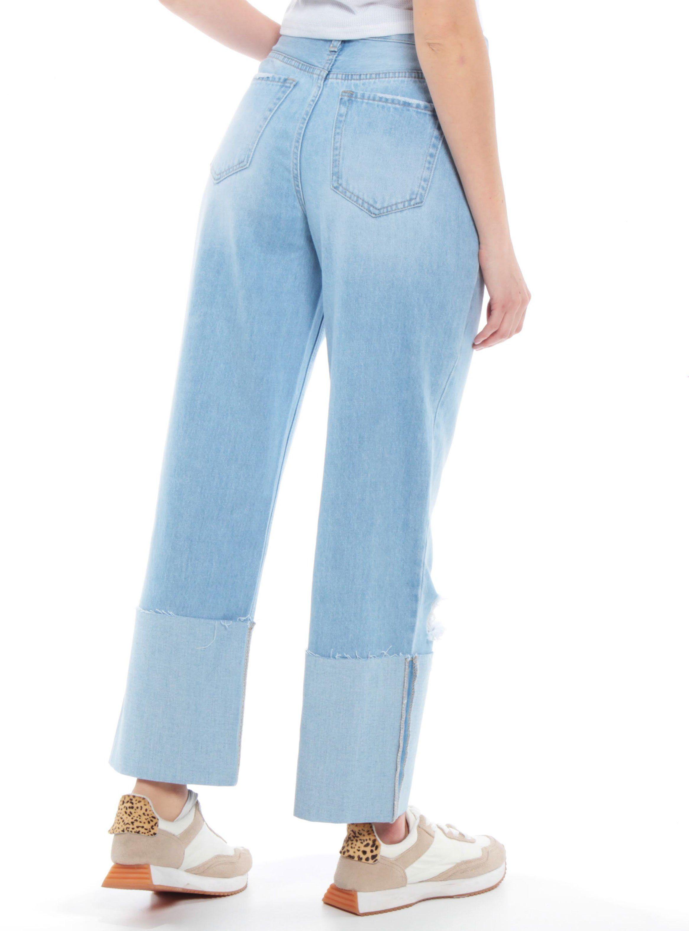 Jeans Tiro Alto Cropped-1