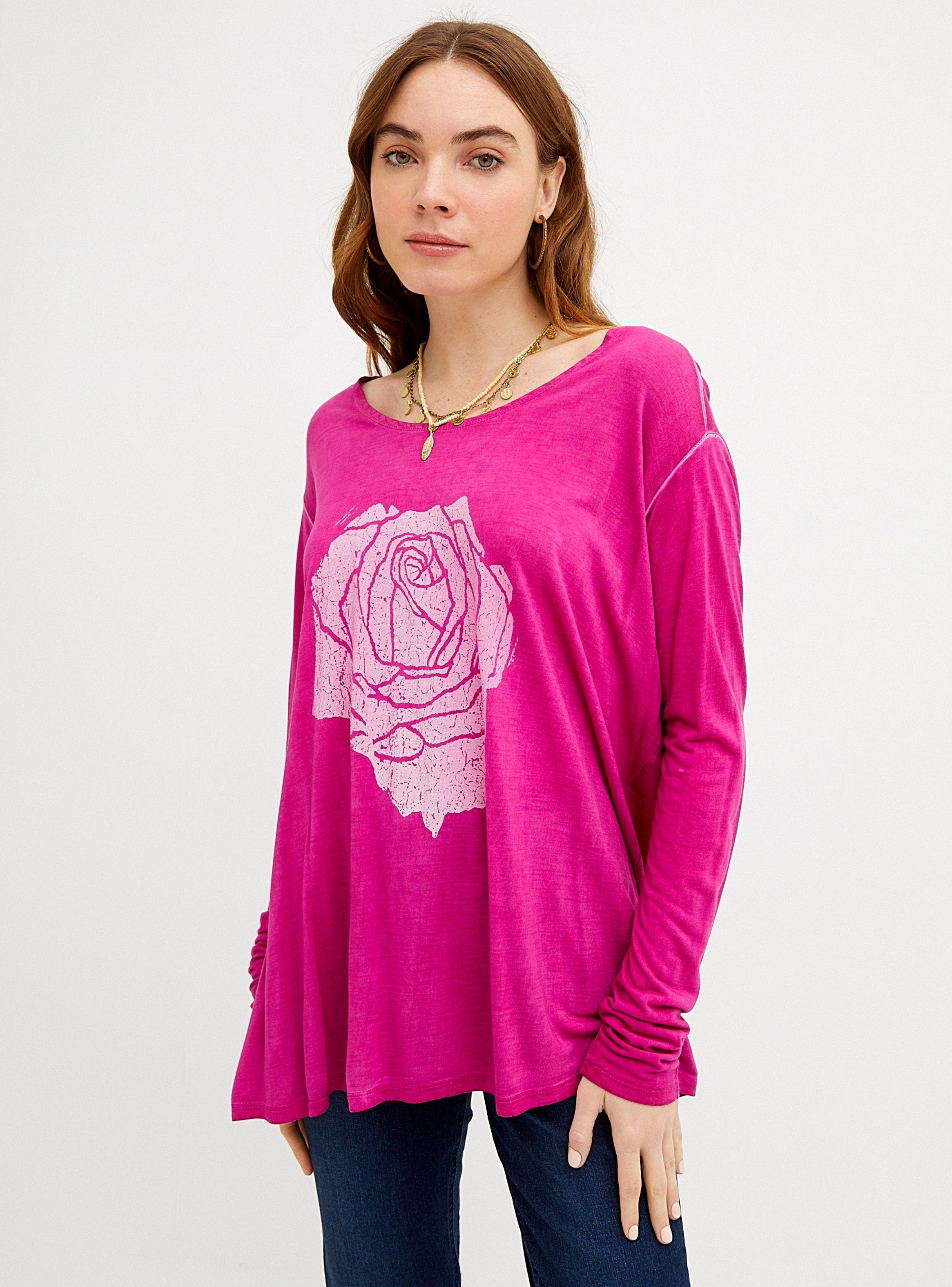 Polera Fit Holgado Print Focalizado-0