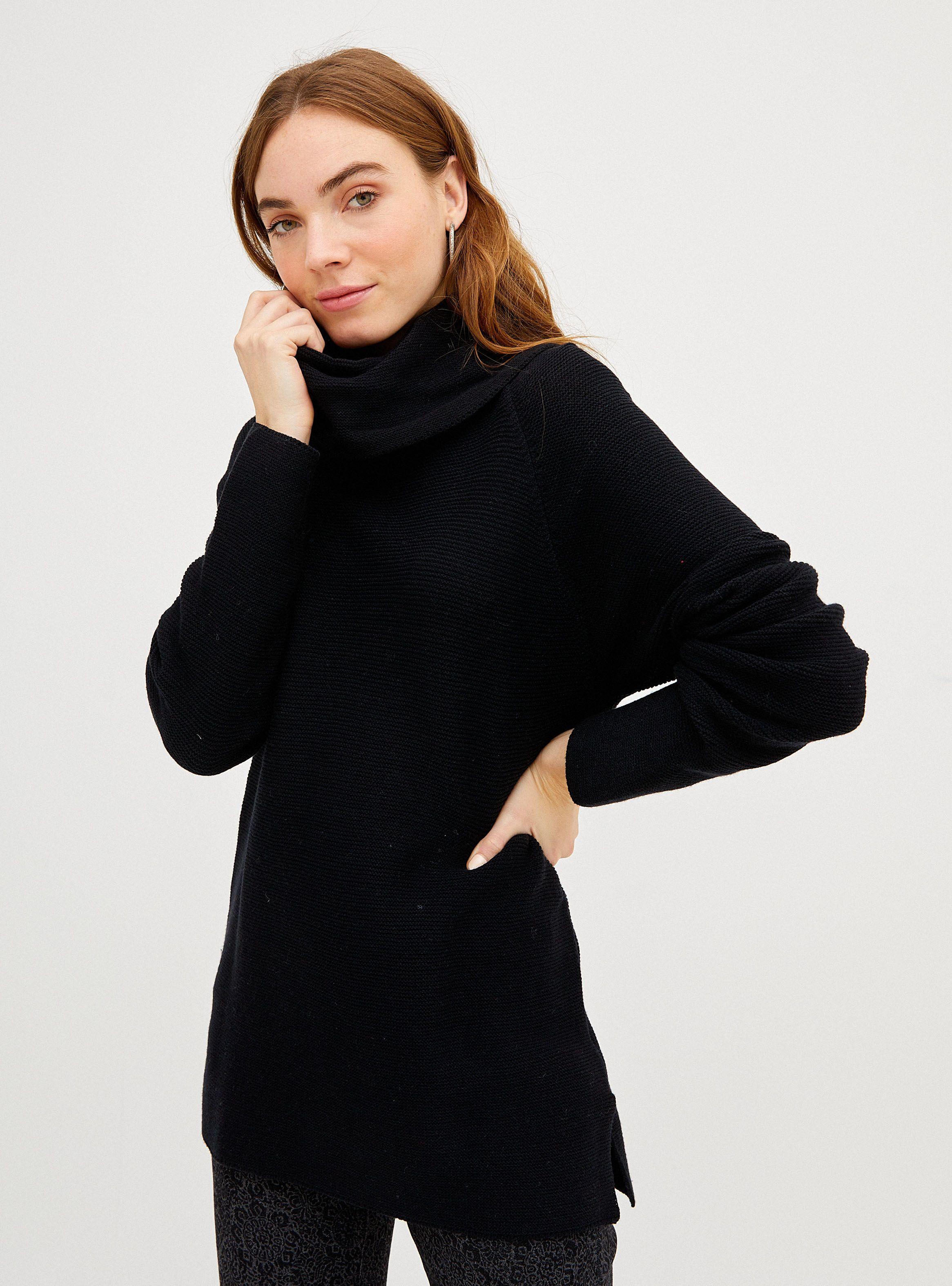 Sweater Largo Cuello Alto-0