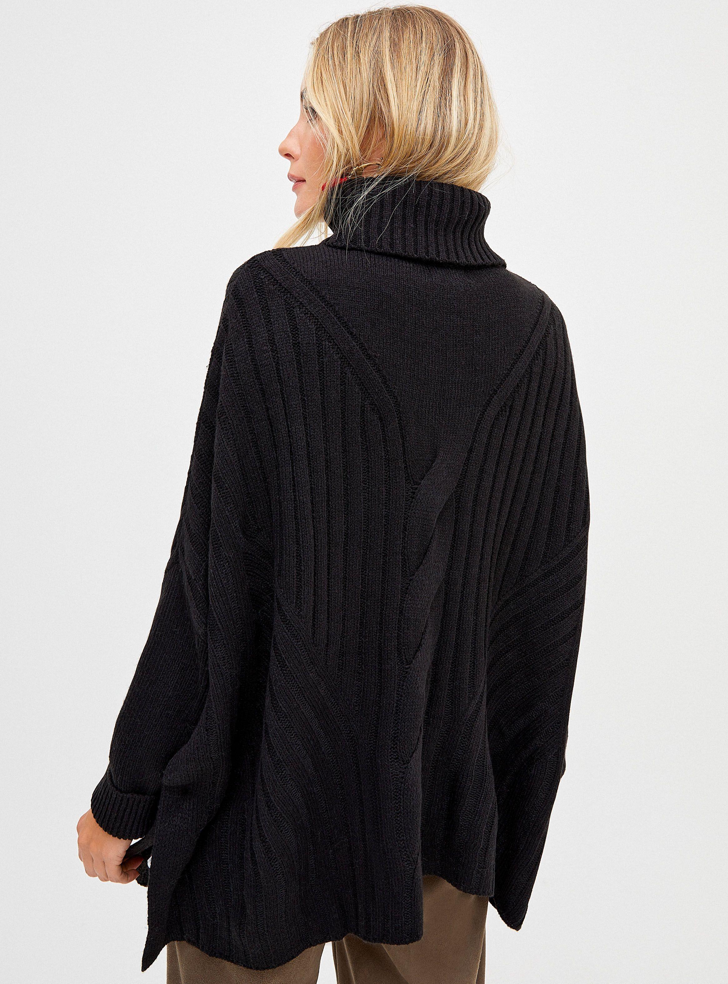 Sweater con Botones Al Costado Calce Relajado-1