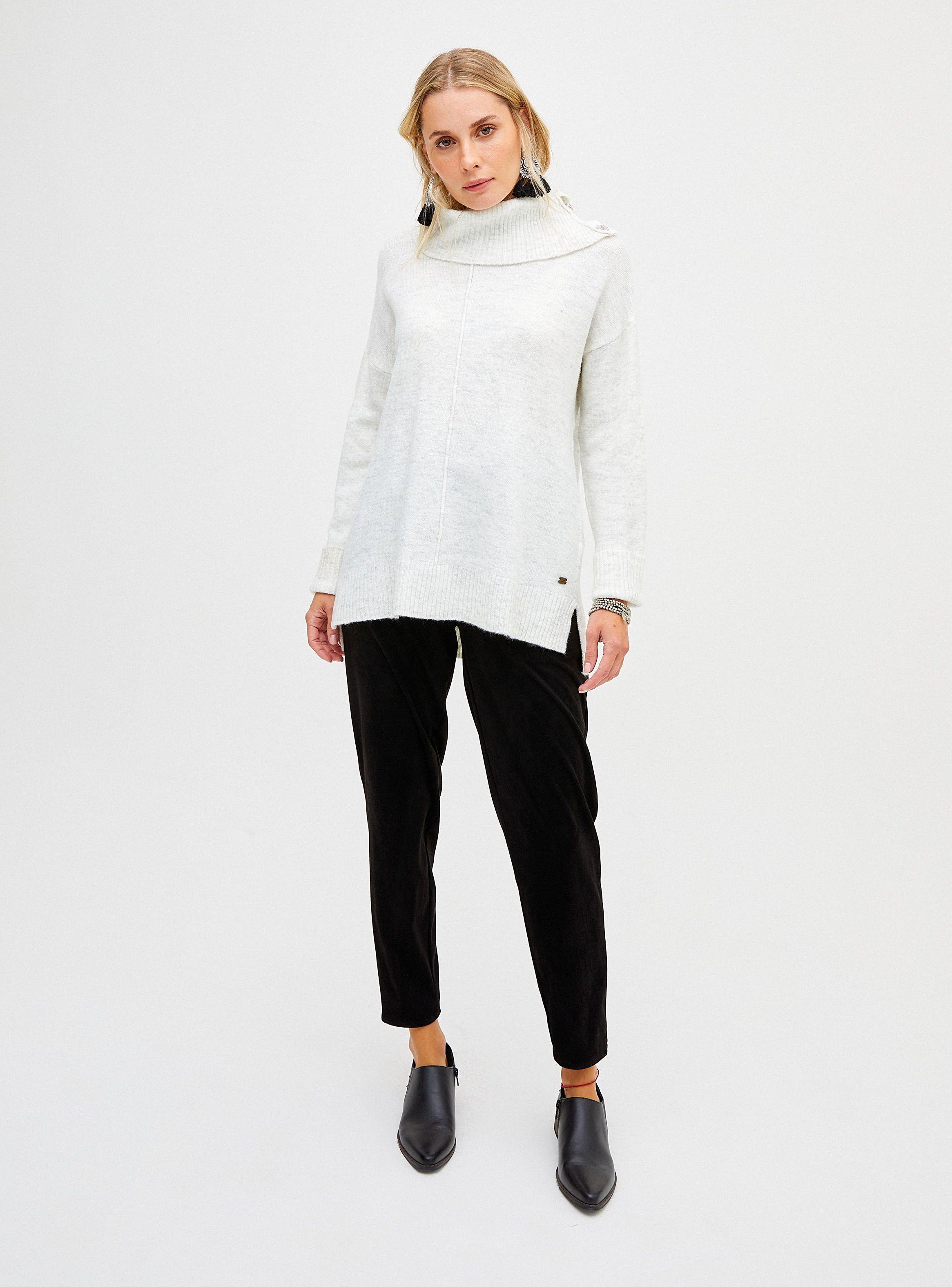 Sweater Relajado Manga Caída-3