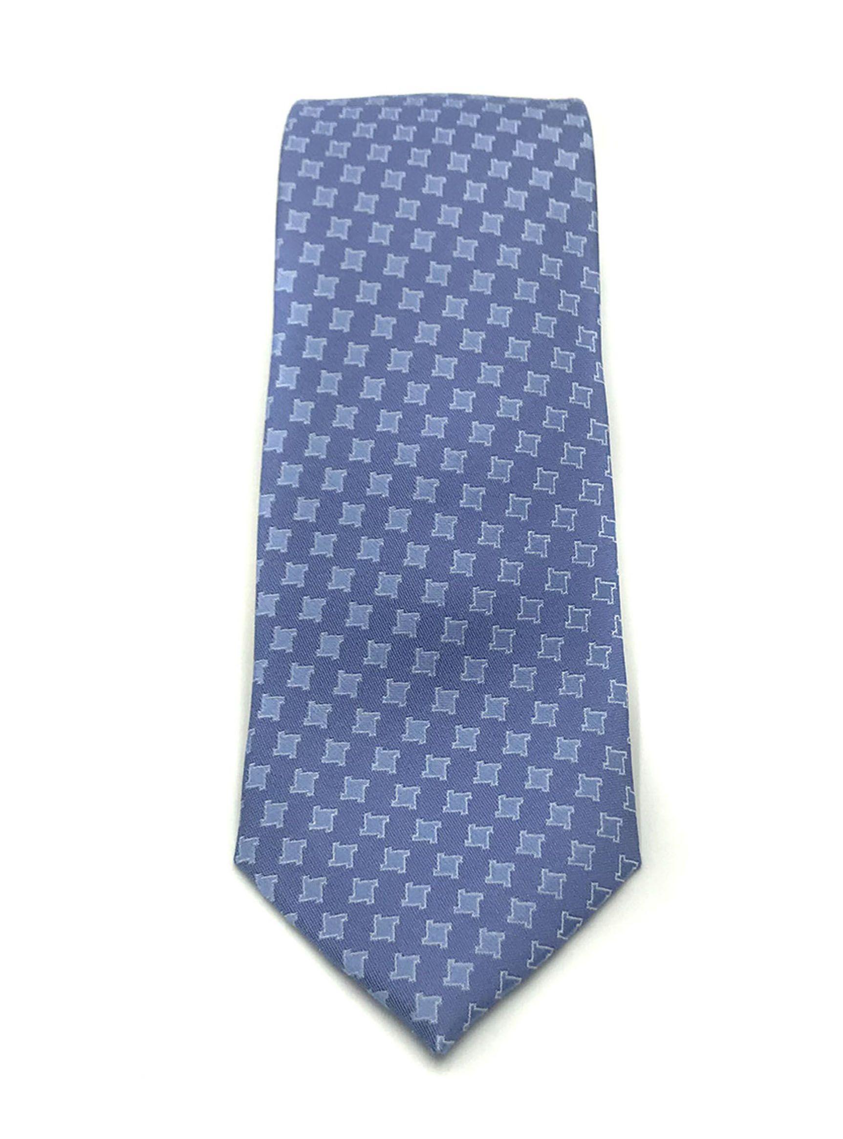 Corbata Compagnia Della Seta Seda 8 cm Celeste Cuadro-1